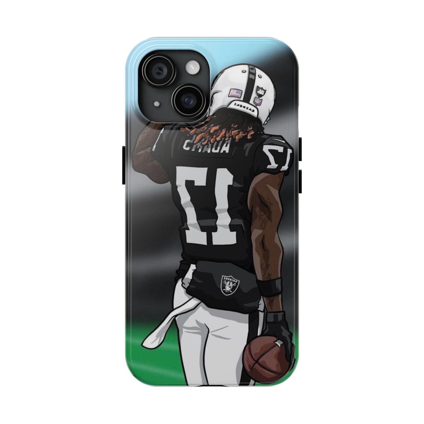 Adam 17 Player Showing Shirt Number Printed Tough Phone Case for iPhone & Samsung Galaxy - Bold Athlete Design - covers4phones