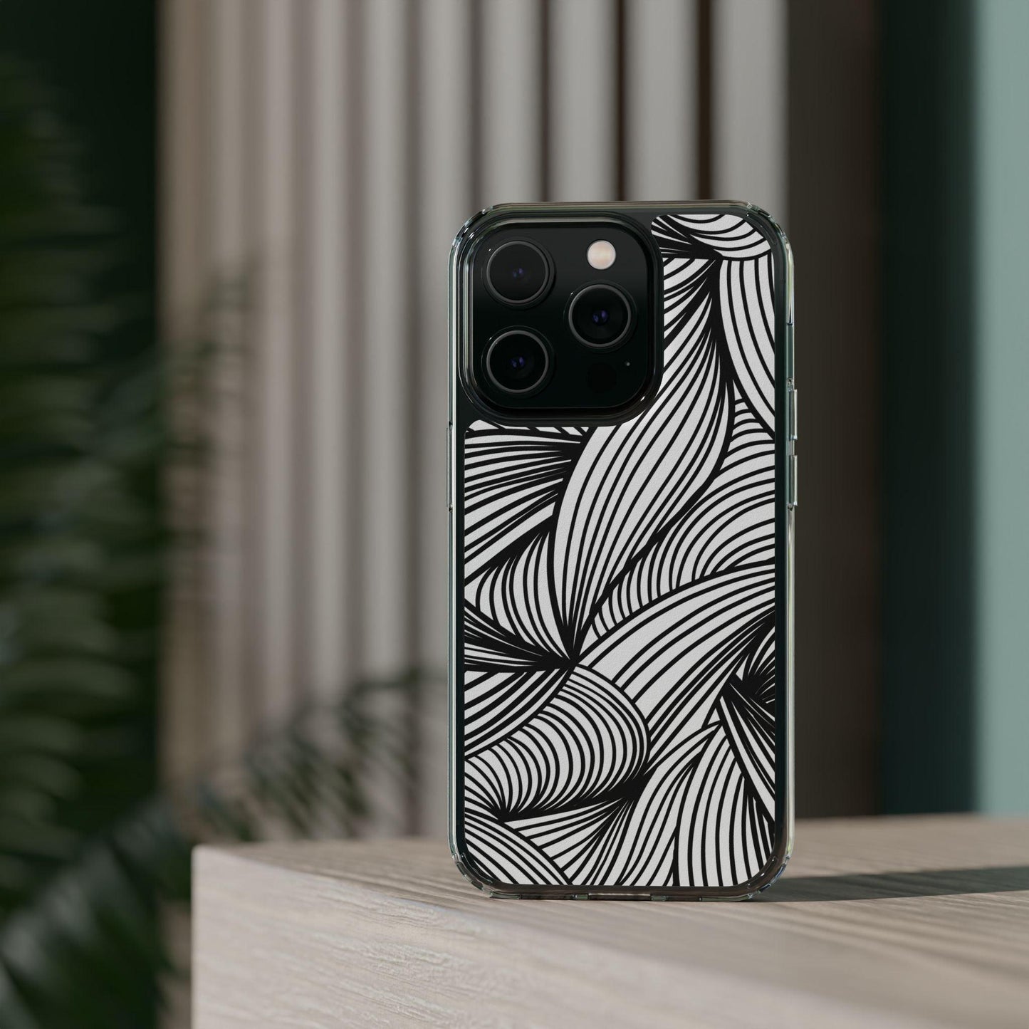 Black and White Illusion Clear Cases - covers4phones