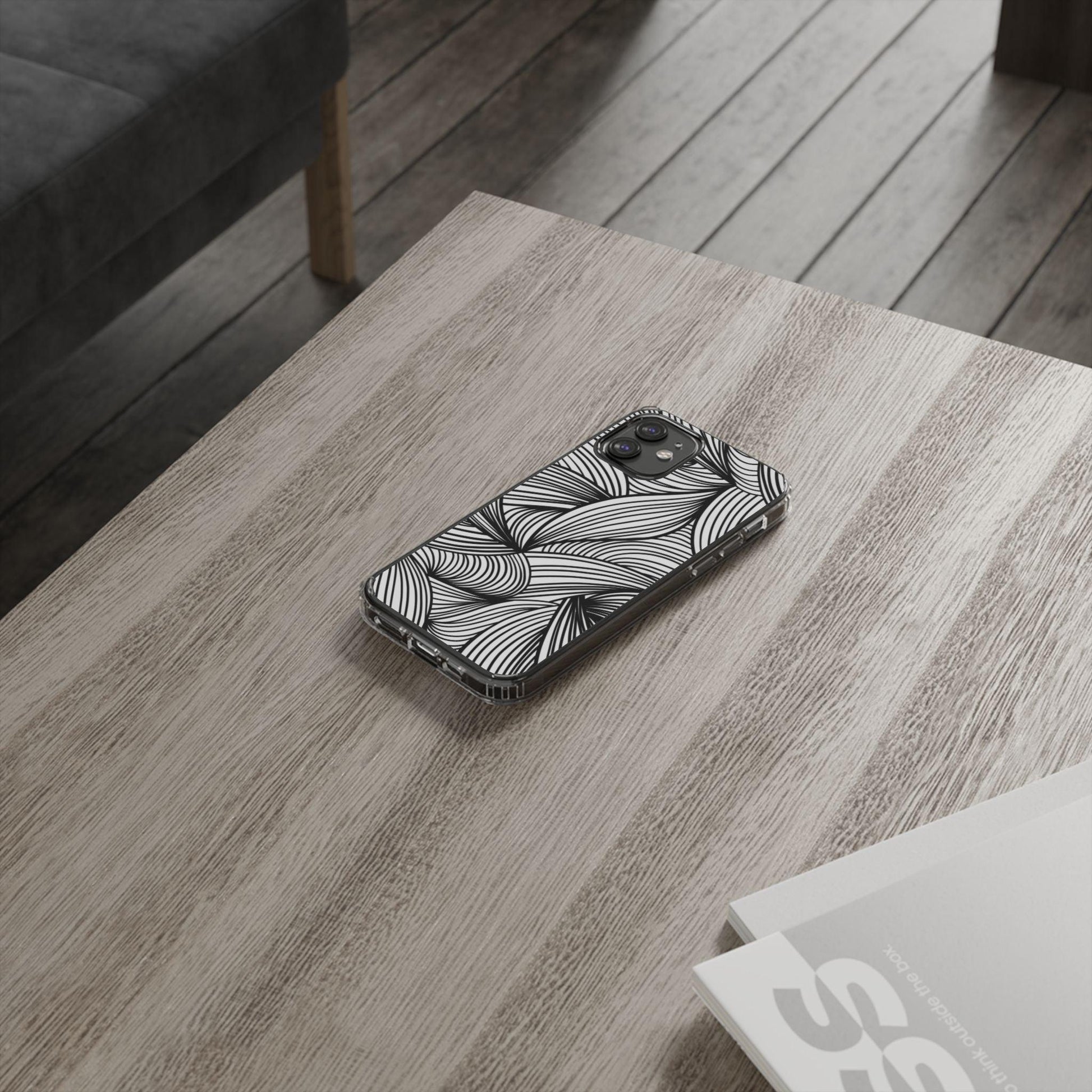 Black and White Illusion Clear Cases - covers4phones