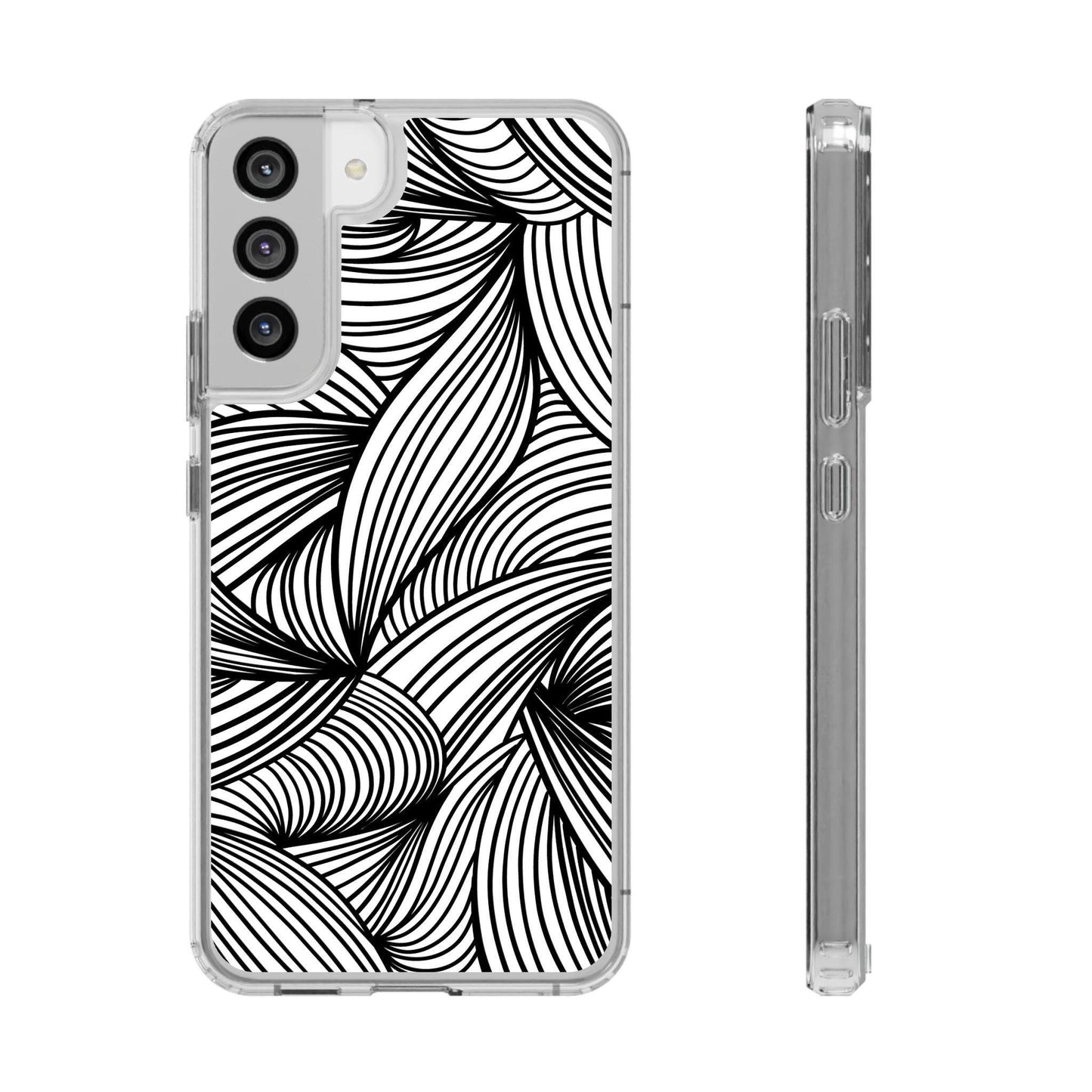 Black and White Illusion Clear Cases - covers4phones