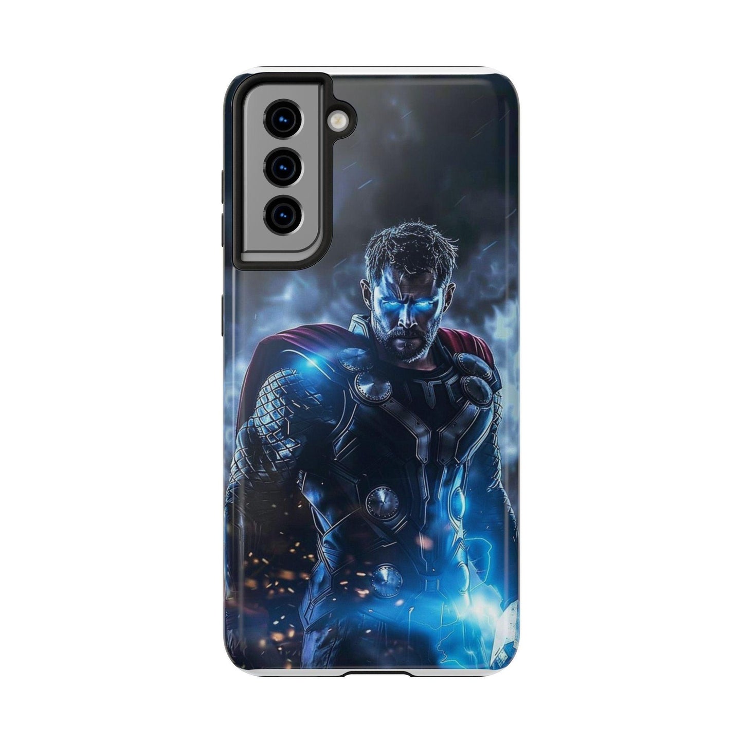 Thor, the God of Thunder in Action Printed Tough Phone Case for iPhone & Samsung Galaxy - Epic Superhero Design - covers4phones