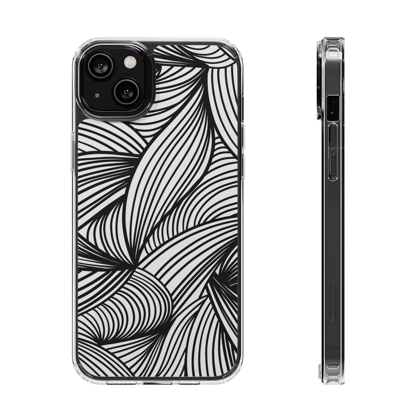 Black and White Illusion Clear Cases - covers4phones