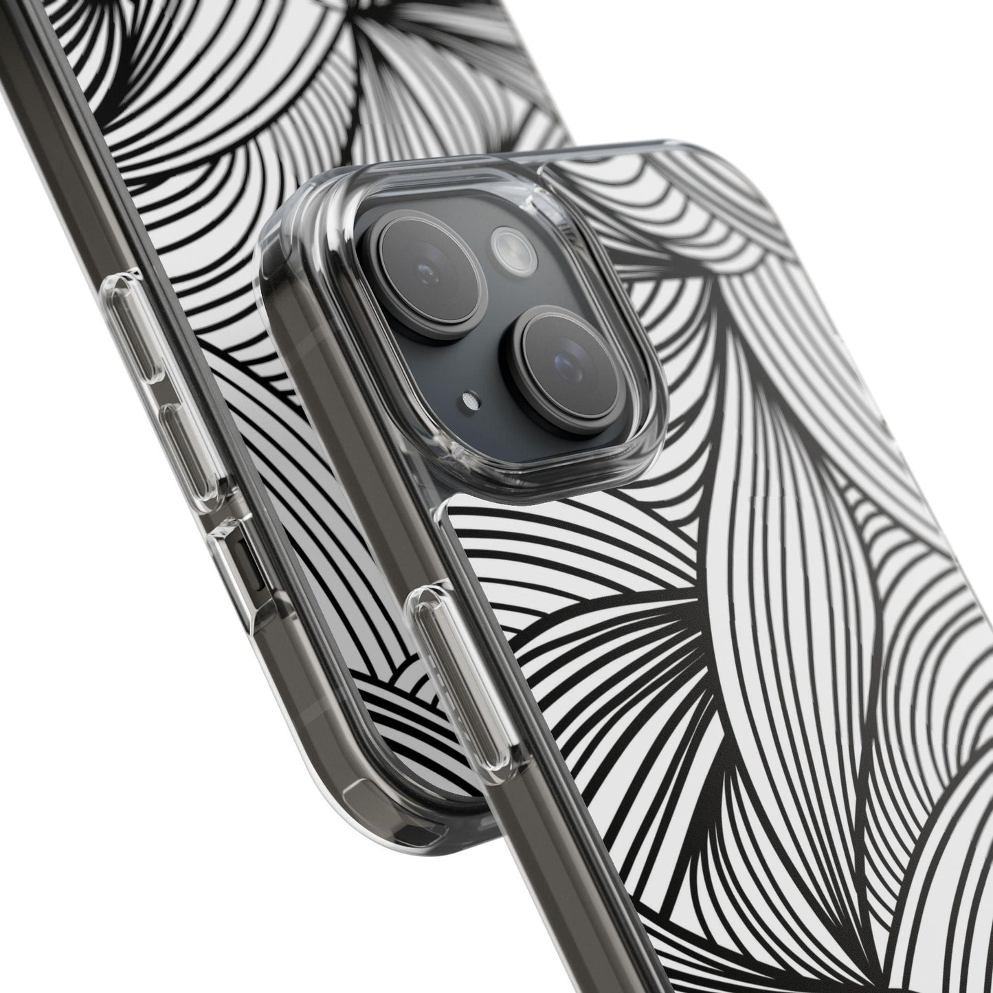 Black and White Illusion Clear Cases - covers4phones