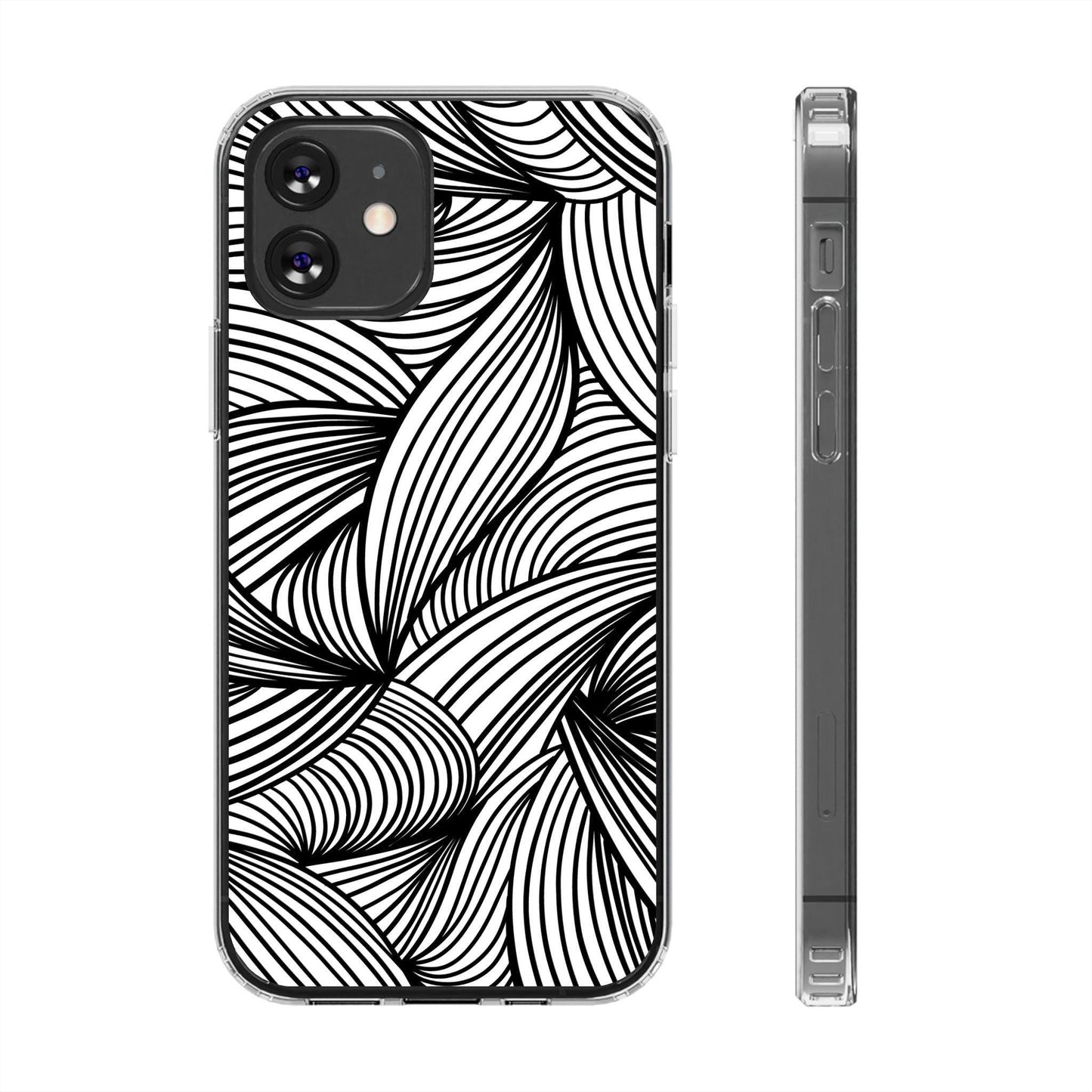 Black and White Illusion Clear Cases - covers4phones