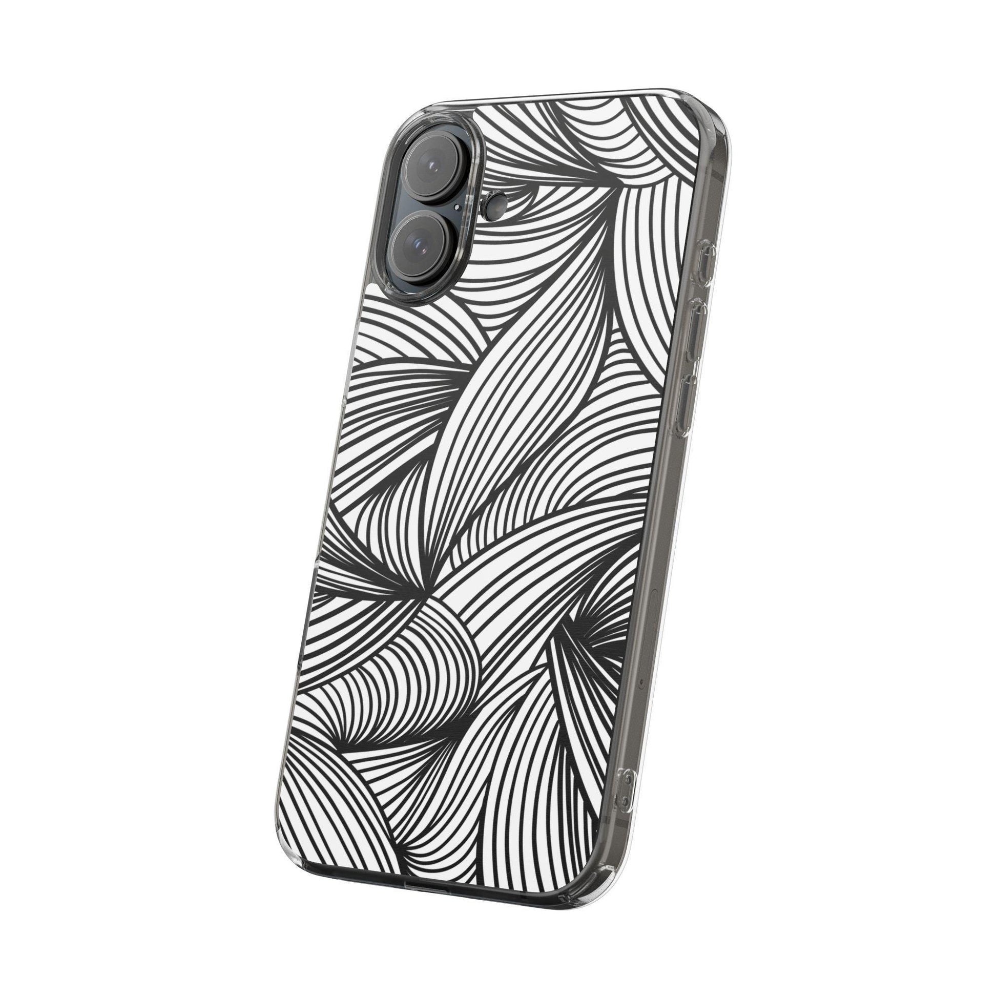 Black and White Illusion Clear Cases - covers4phones