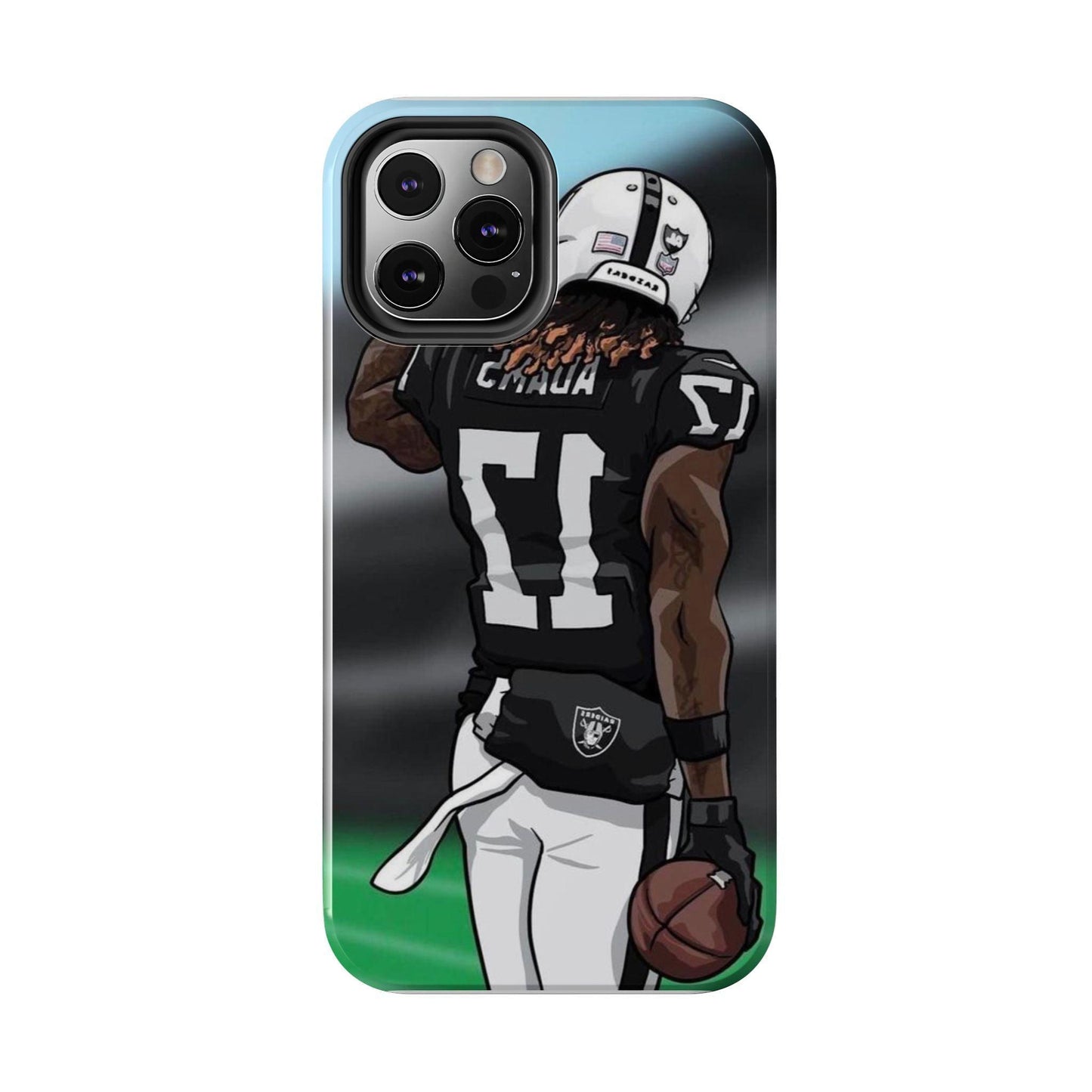Adam 17 Player Showing Shirt Number Printed Tough Phone Case for iPhone & Samsung Galaxy - Bold Athlete Design - covers4phones