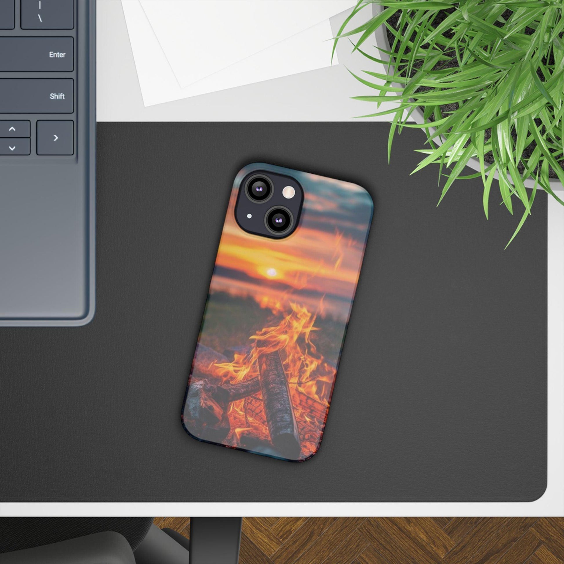 Woodland Fire Phone Case – Warmth of Nature’s Blaze on Your Device - covers4phones