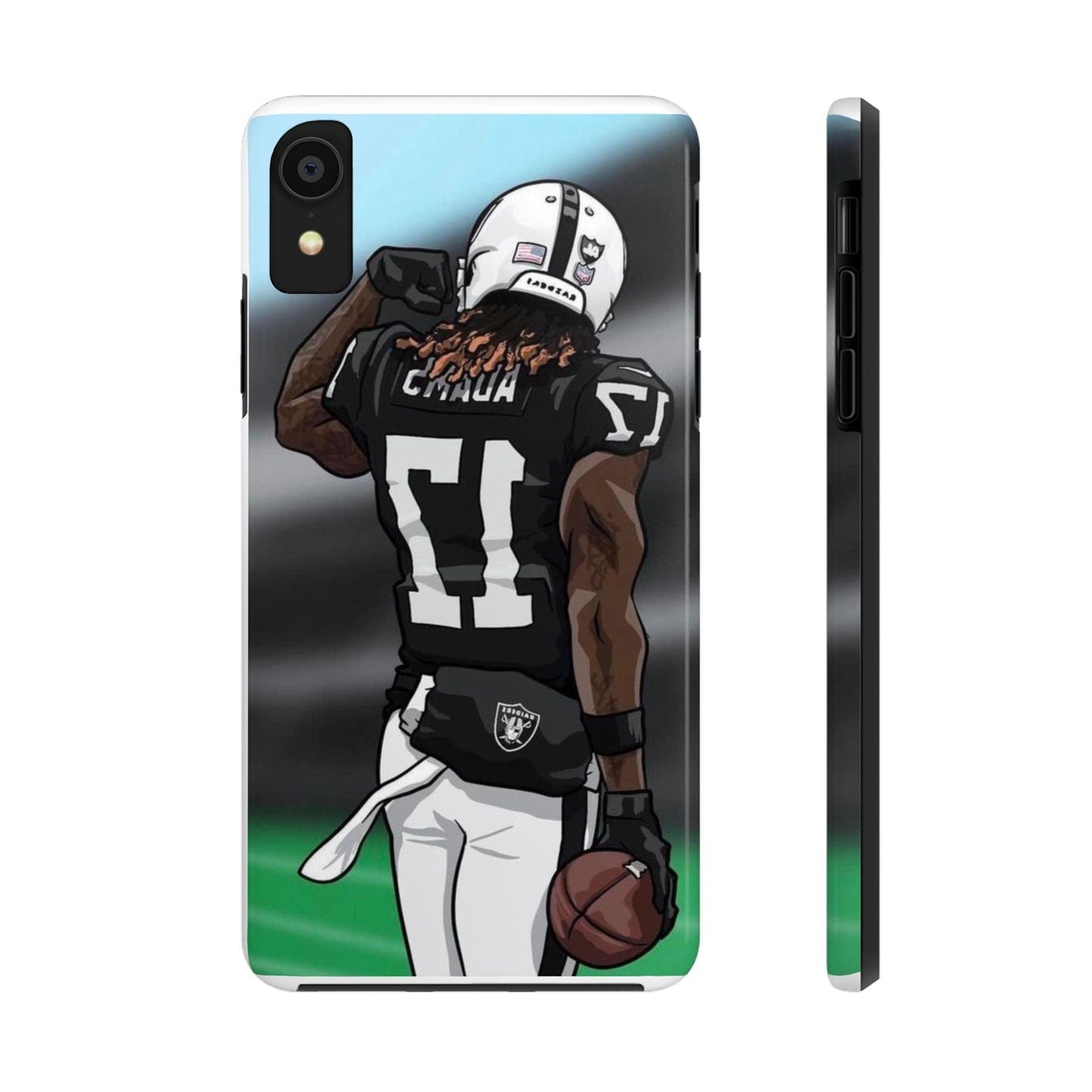Adam 17 Player Showing Shirt Number Printed Tough Phone Case for iPhone & Samsung Galaxy - Bold Athlete Design - covers4phones