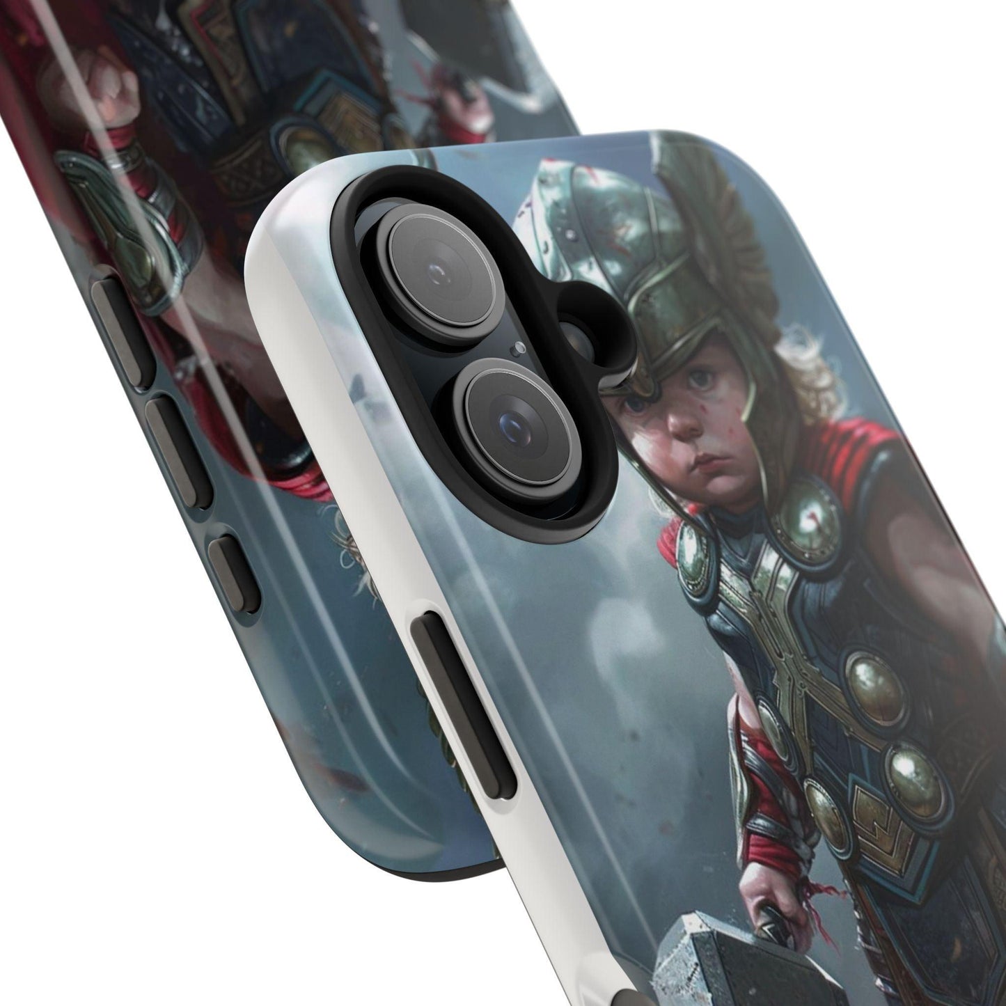 Baby Thor Superhero Printed Tough Phone Case for iPhone & Samsung Galaxy - Adorable Thunder God Design - covers4phones