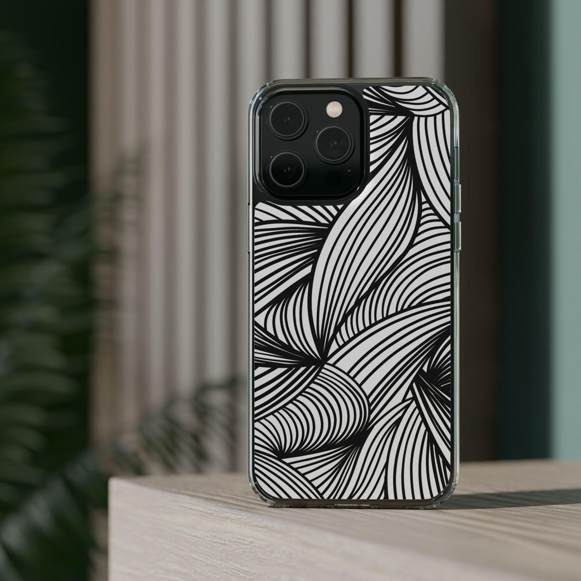 Black and White Illusion Clear Cases - covers4phones