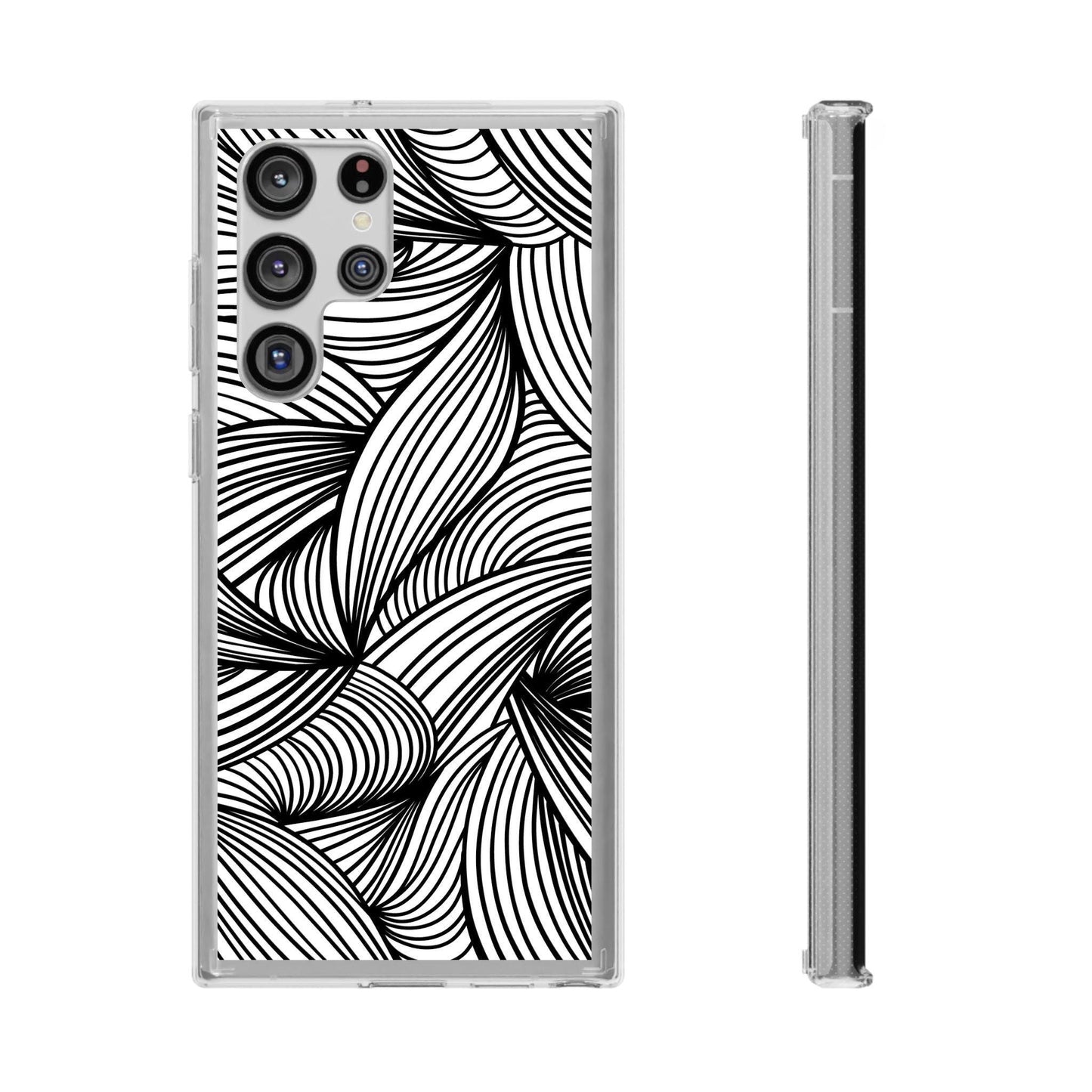 Black and White Illusion Clear Cases - covers4phones