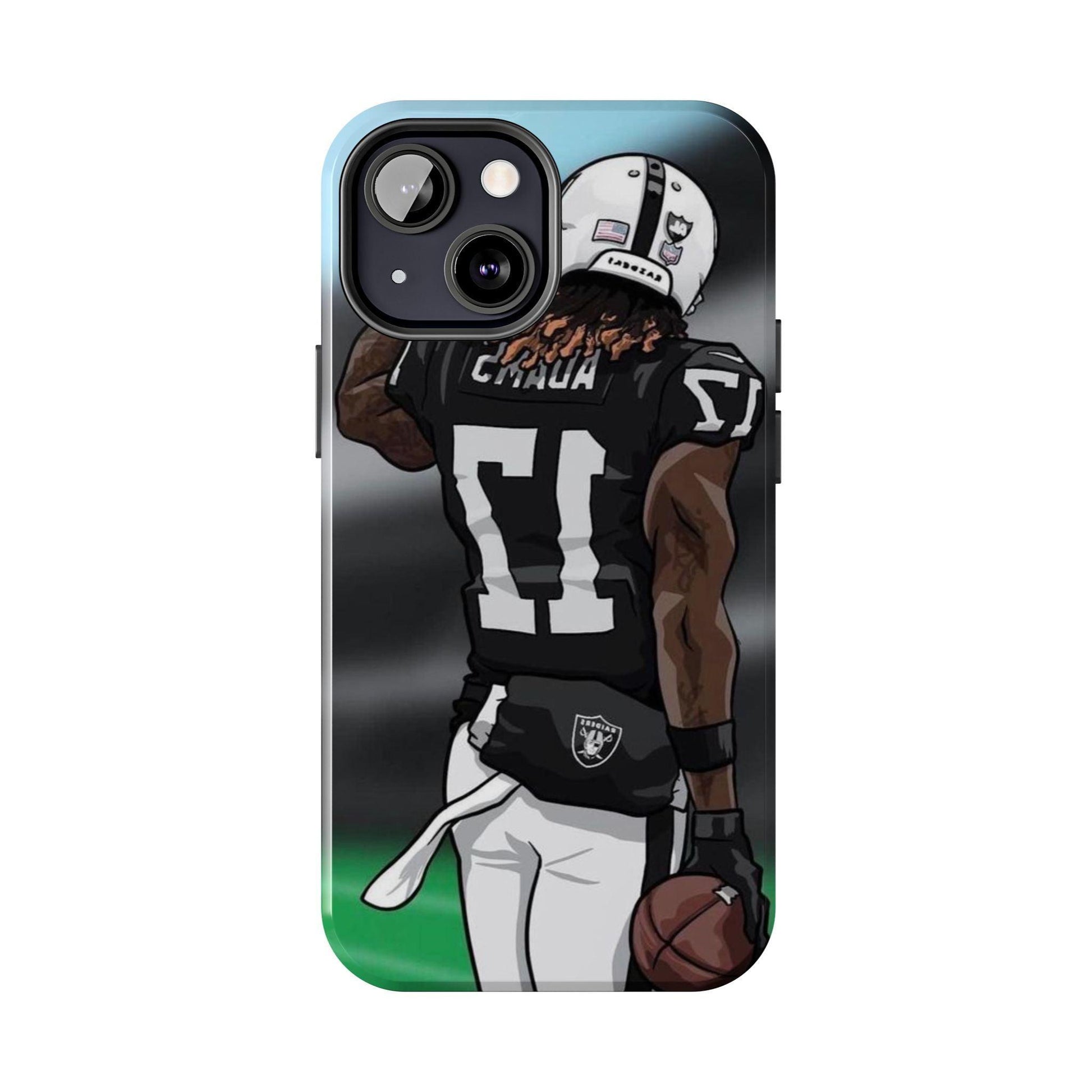 Adam 17 Player Showing Shirt Number Printed Tough Phone Case for iPhone & Samsung Galaxy - Bold Athlete Design - covers4phones