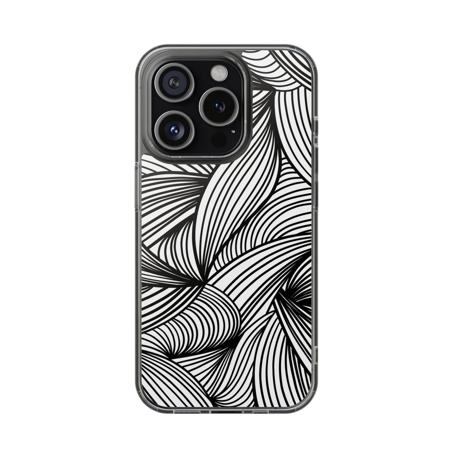 Black and White Illusion Clear Cases - covers4phones