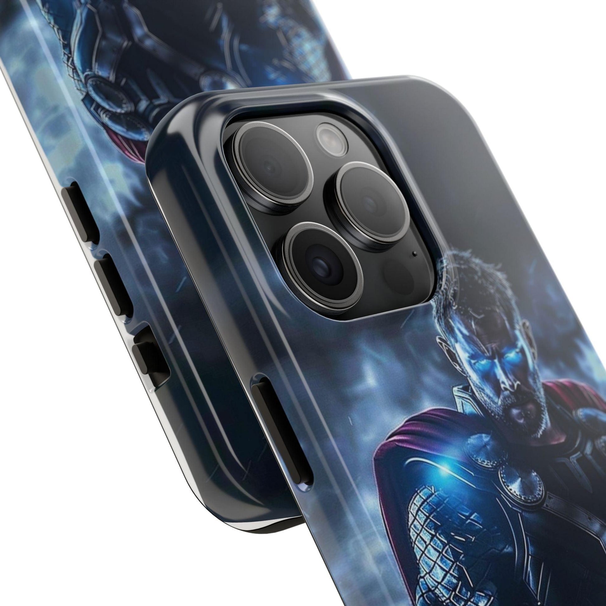 Thor, the God of Thunder in Action Printed Tough Phone Case for iPhone & Samsung Galaxy - Epic Superhero Design - covers4phones