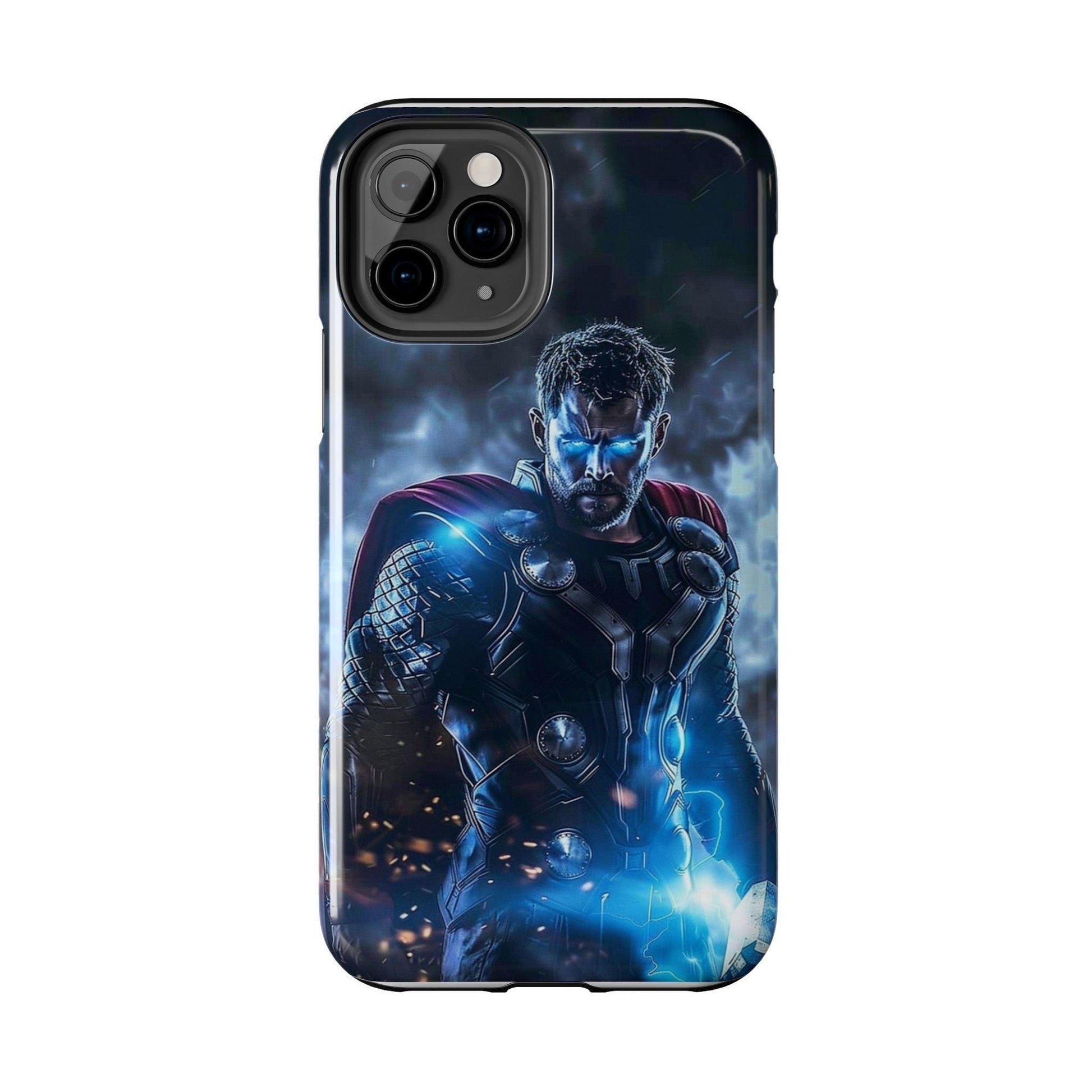 Thor, the God of Thunder in Action Printed Tough Phone Case for iPhone & Samsung Galaxy - Epic Superhero Design - covers4phones