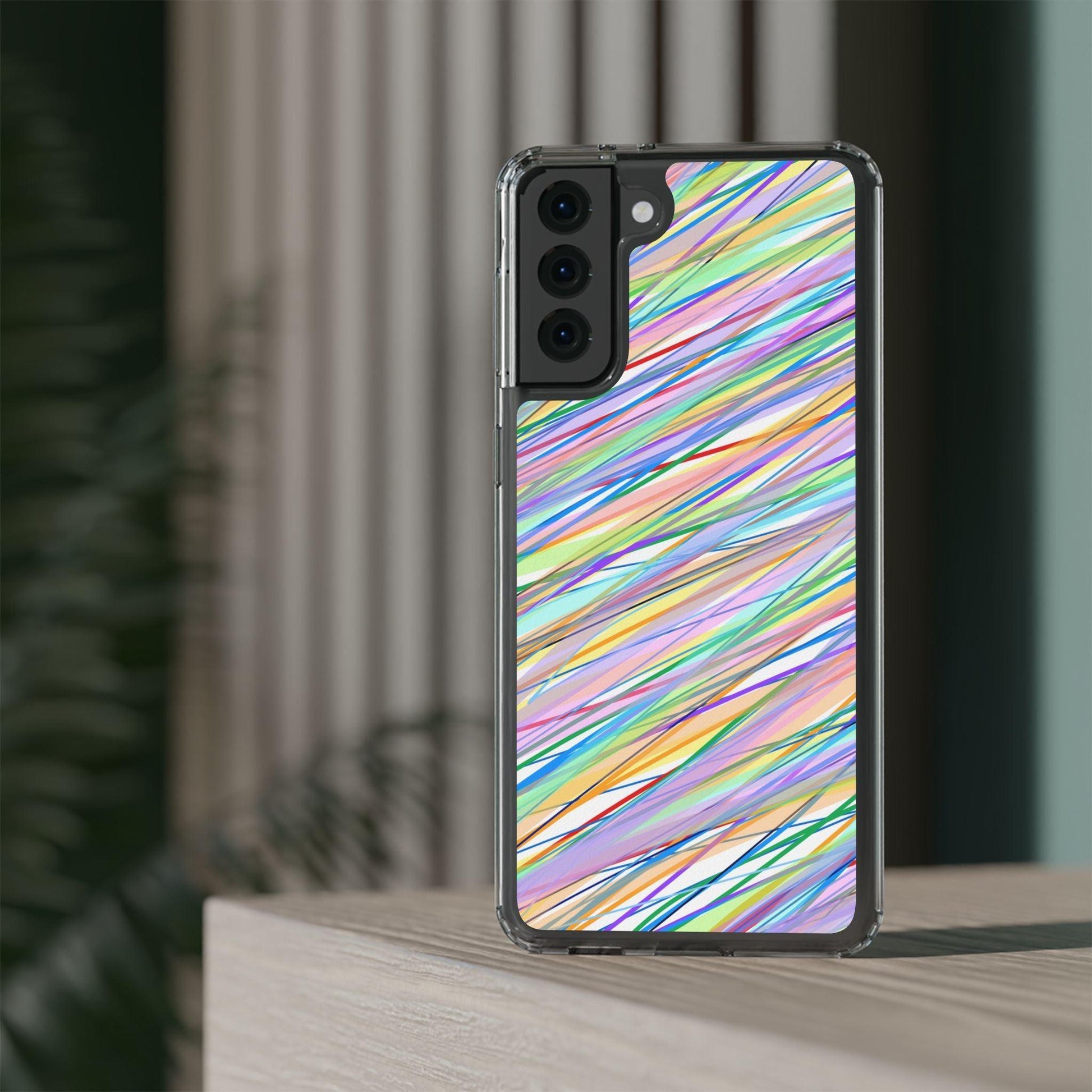 Threads Of Colors Clear Case - covers4phones