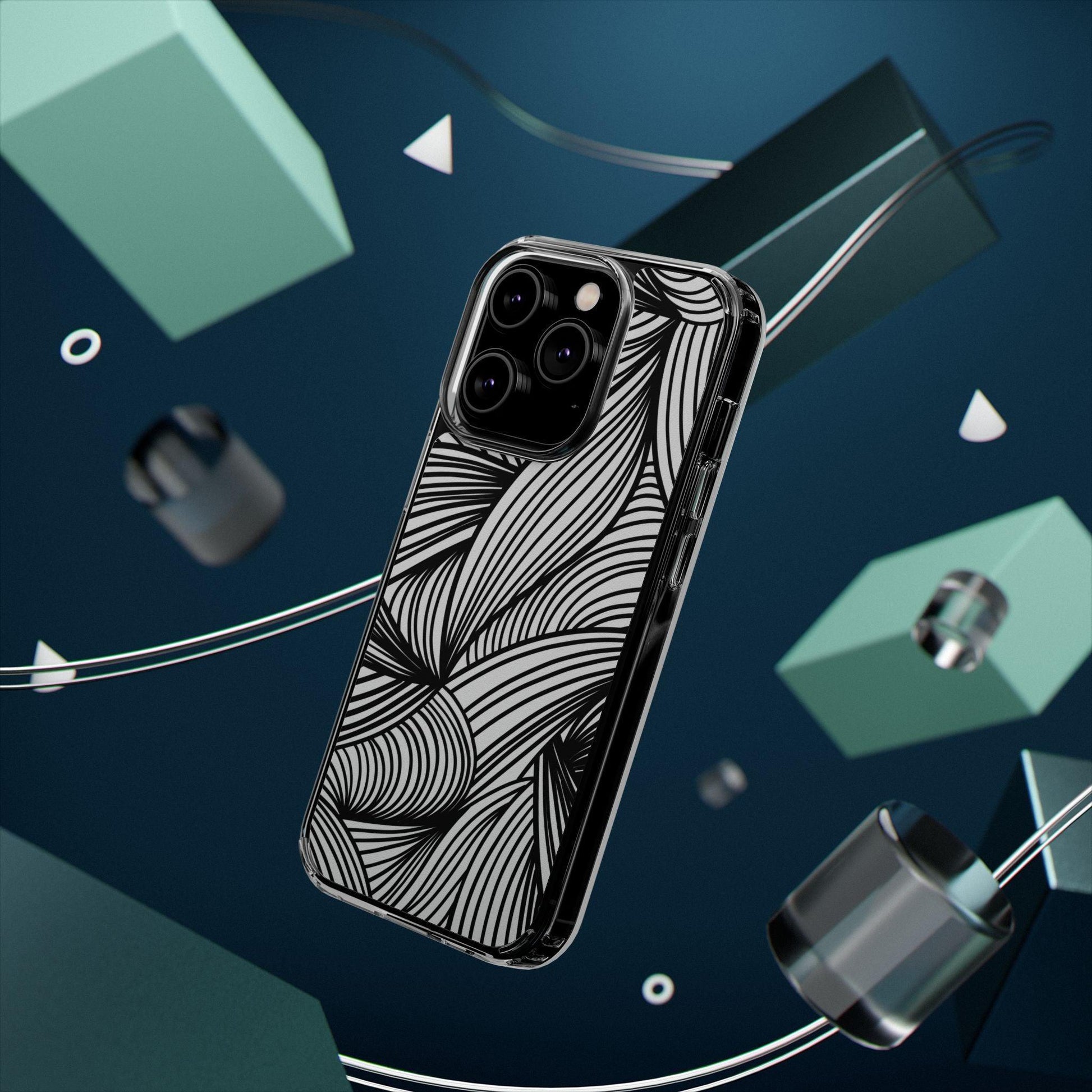 Black and White Illusion Clear Cases - covers4phones