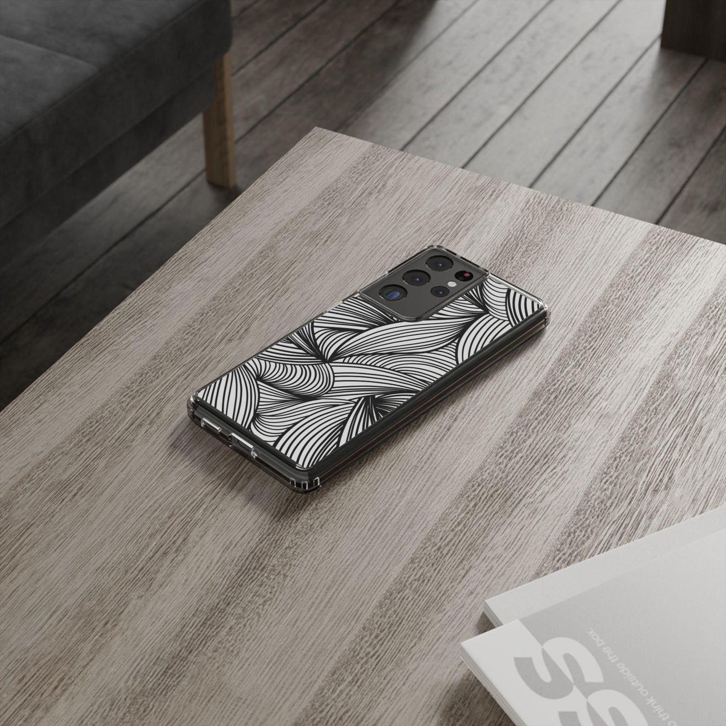 Black and White Illusion Clear Cases - covers4phones