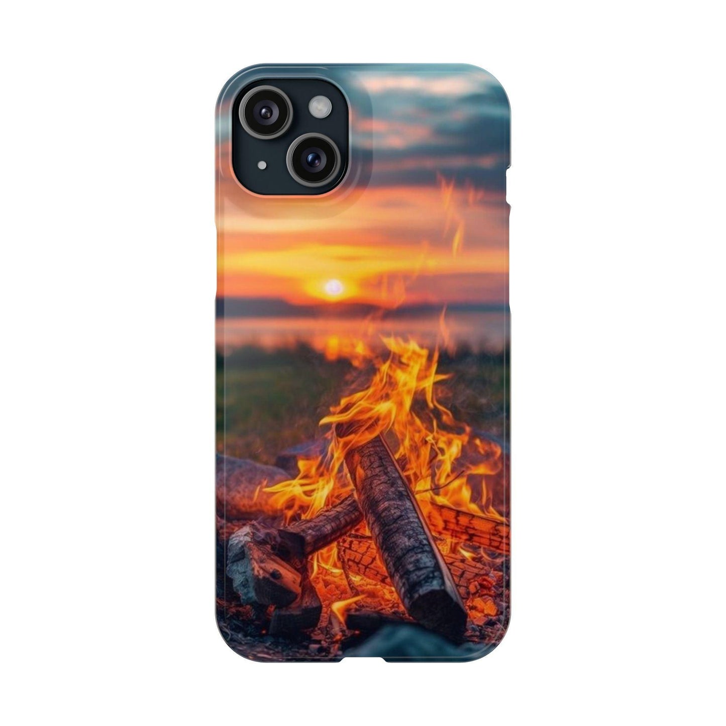 Woodland Fire Phone Case – Warmth of Nature’s Blaze on Your Device - covers4phones
