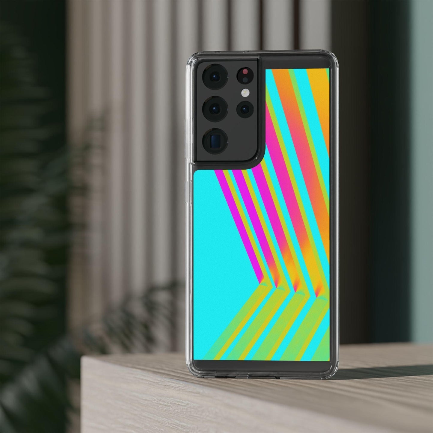 Abstract Pattern With Vibrant Color Clear Cases - covers4phones