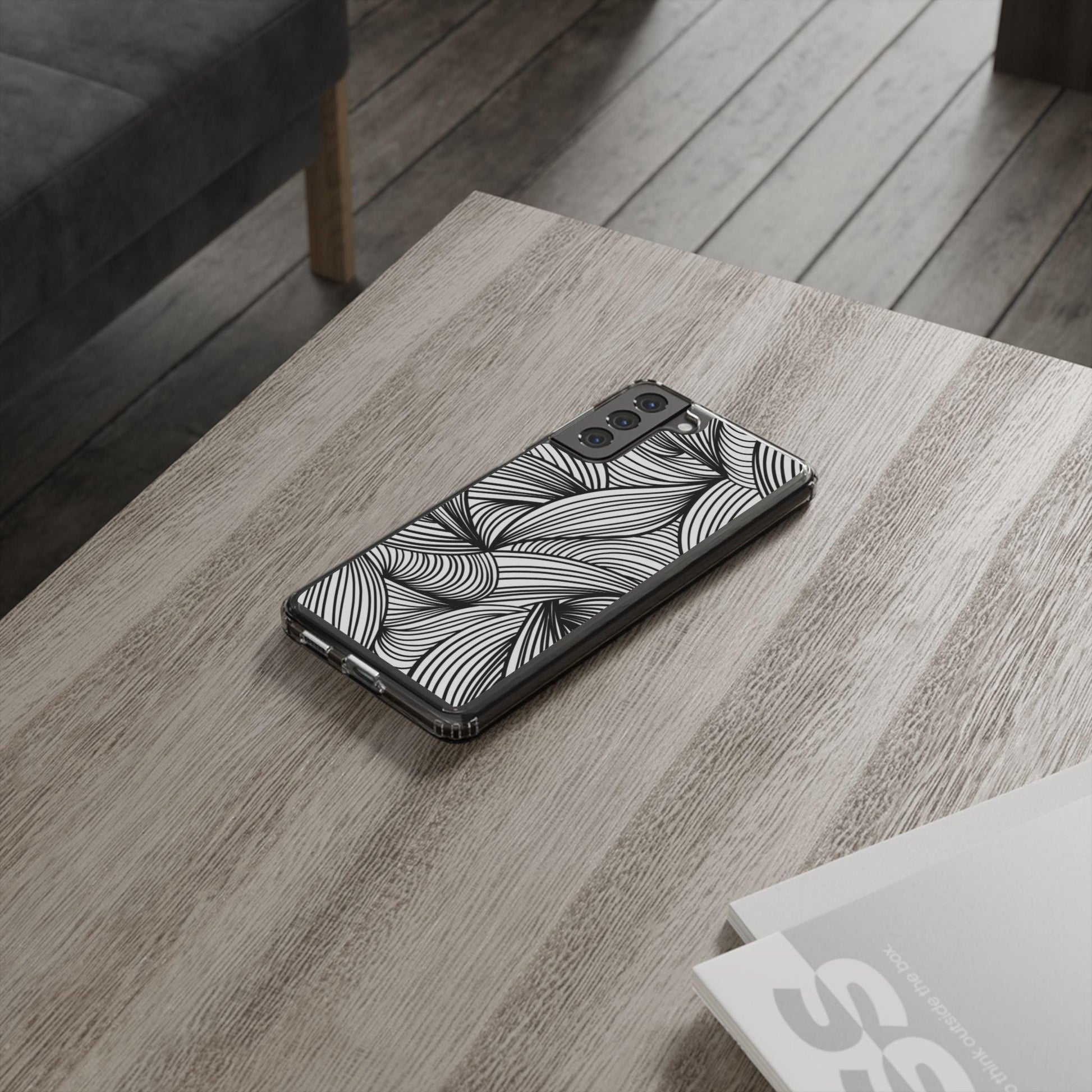 Black and White Illusion Clear Cases - covers4phones