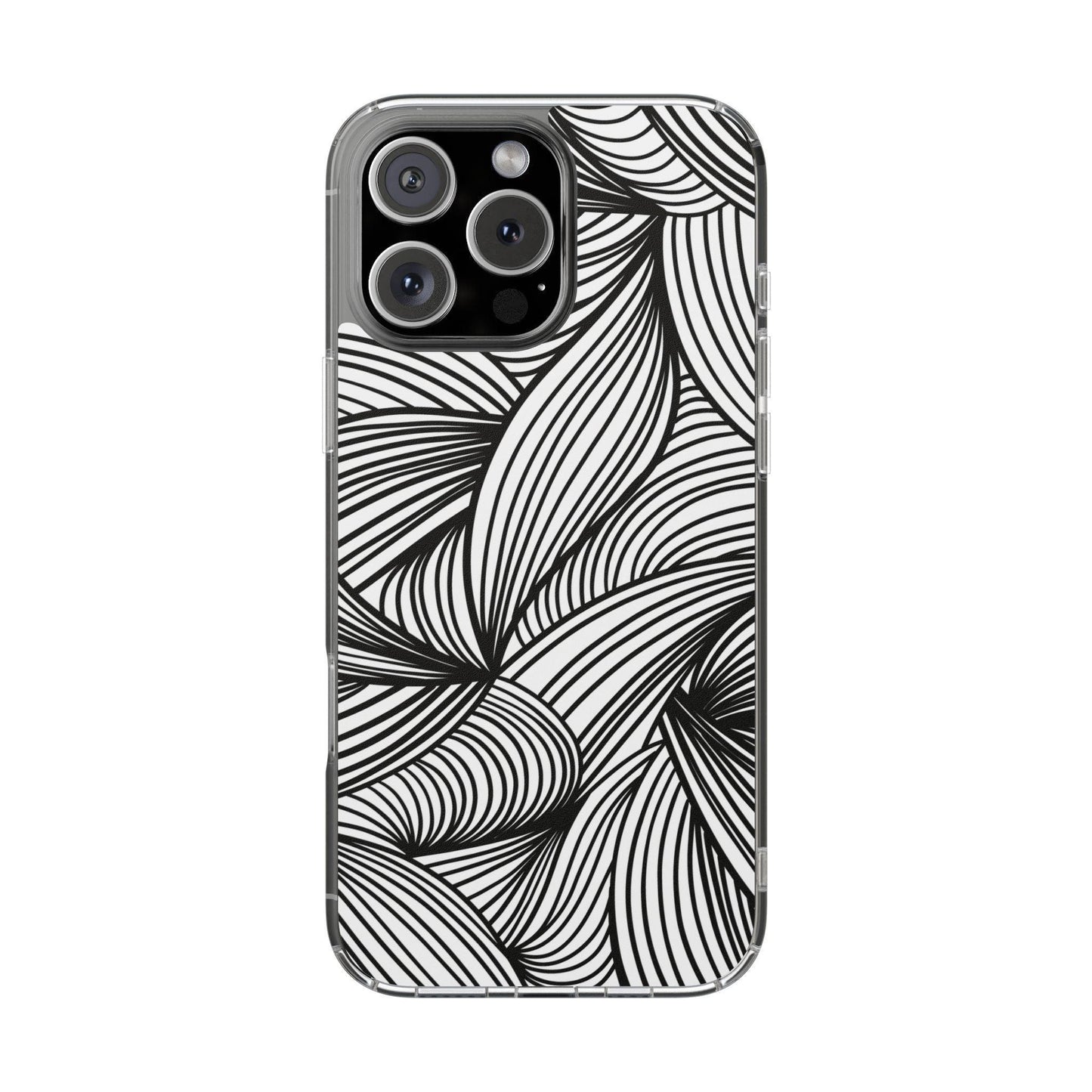 Black and White Illusion Clear Cases - covers4phones