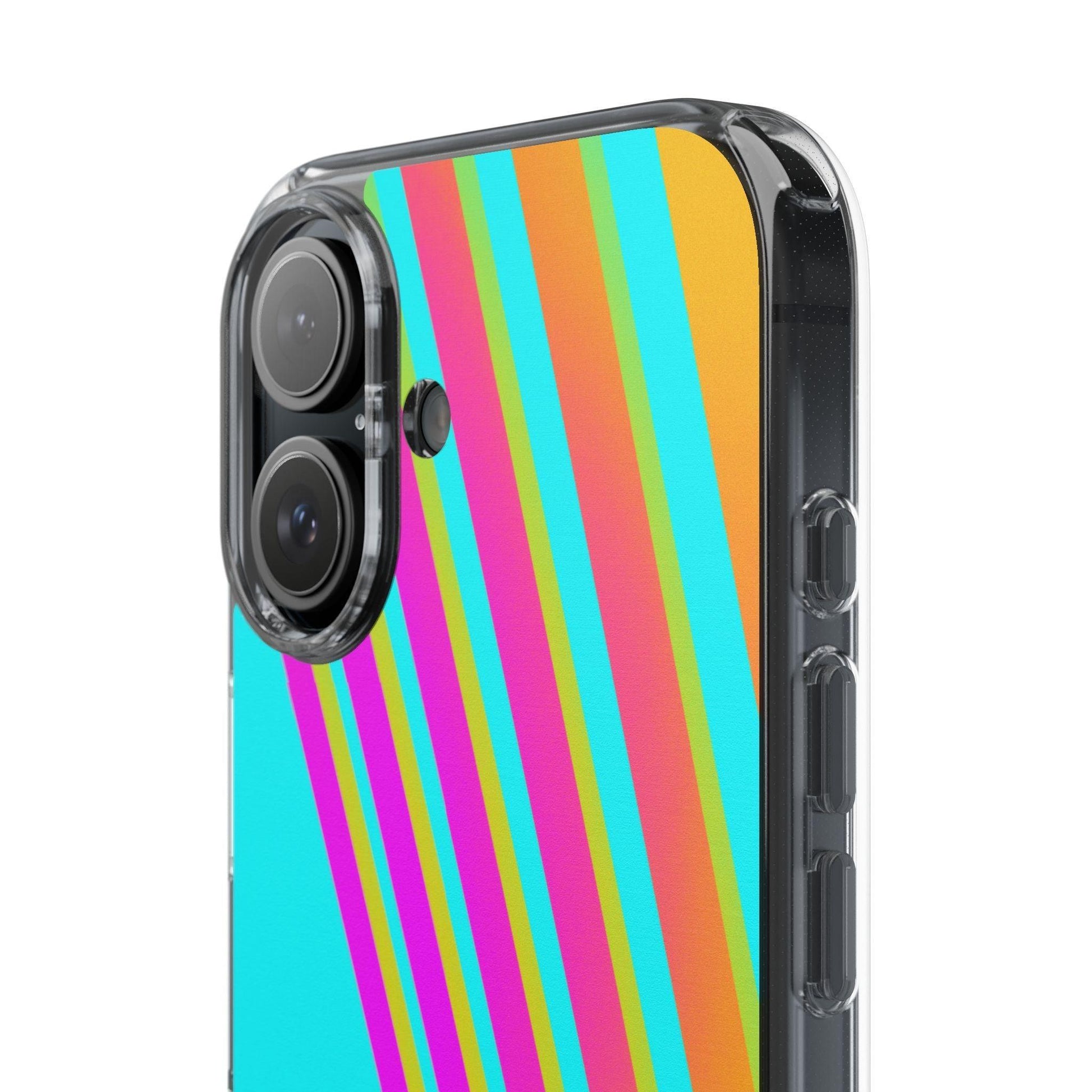 Abstract Pattern With Vibrant Color Clear Cases - covers4phones