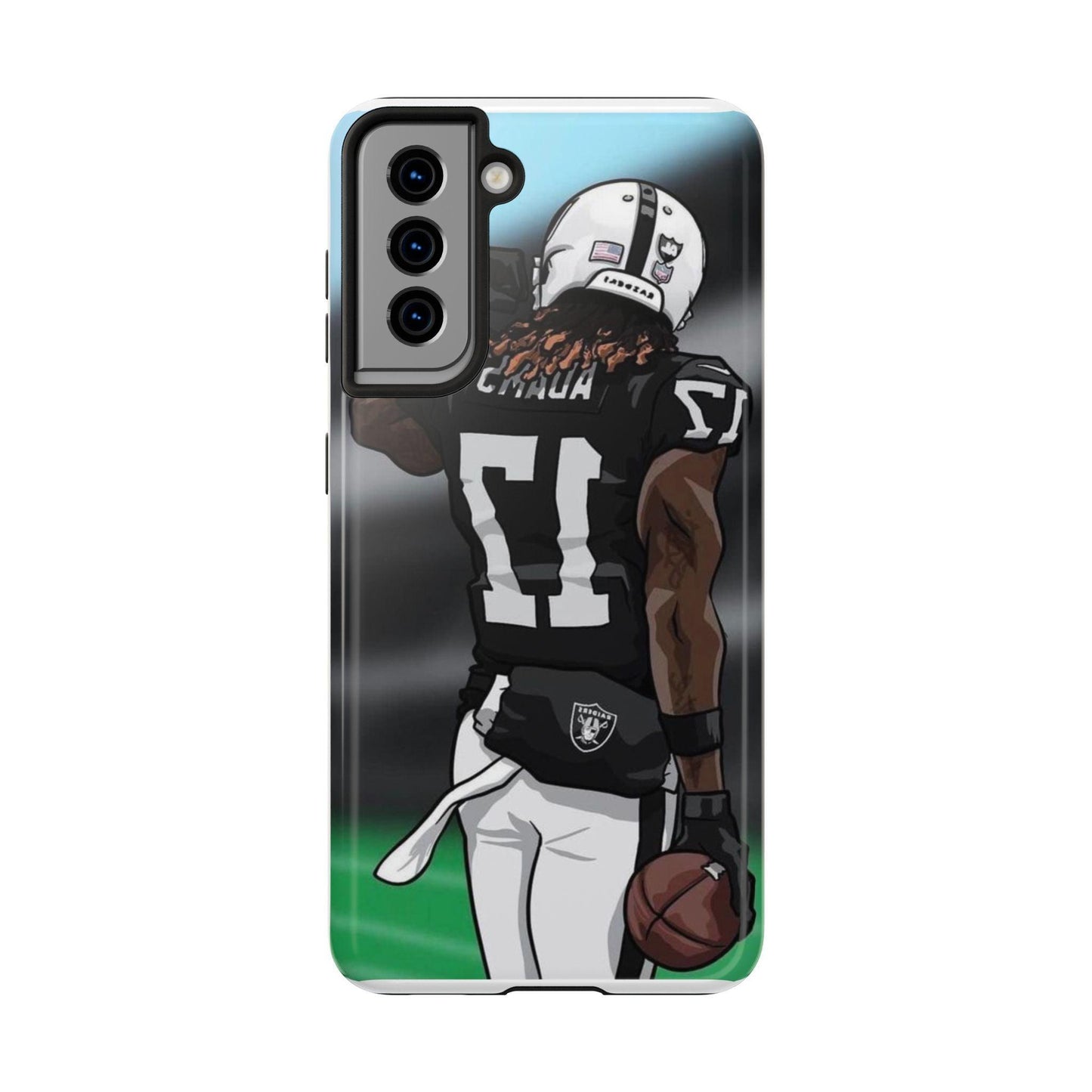 Adam 17 Player Showing Shirt Number Printed Tough Phone Case for iPhone & Samsung Galaxy - Bold Athlete Design - covers4phones