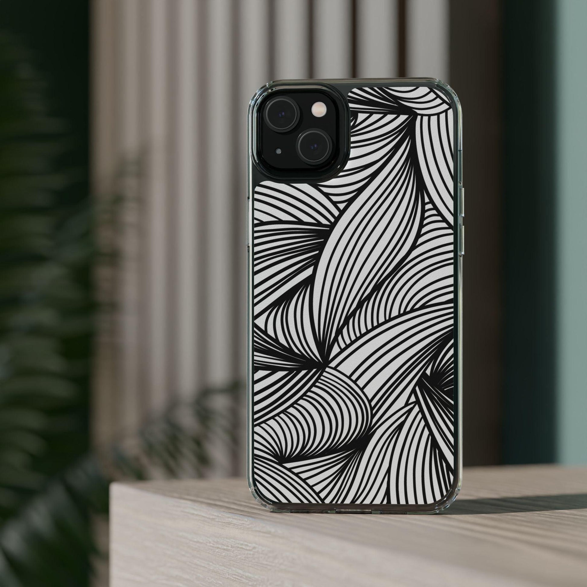 Black and White Illusion Clear Cases - covers4phones