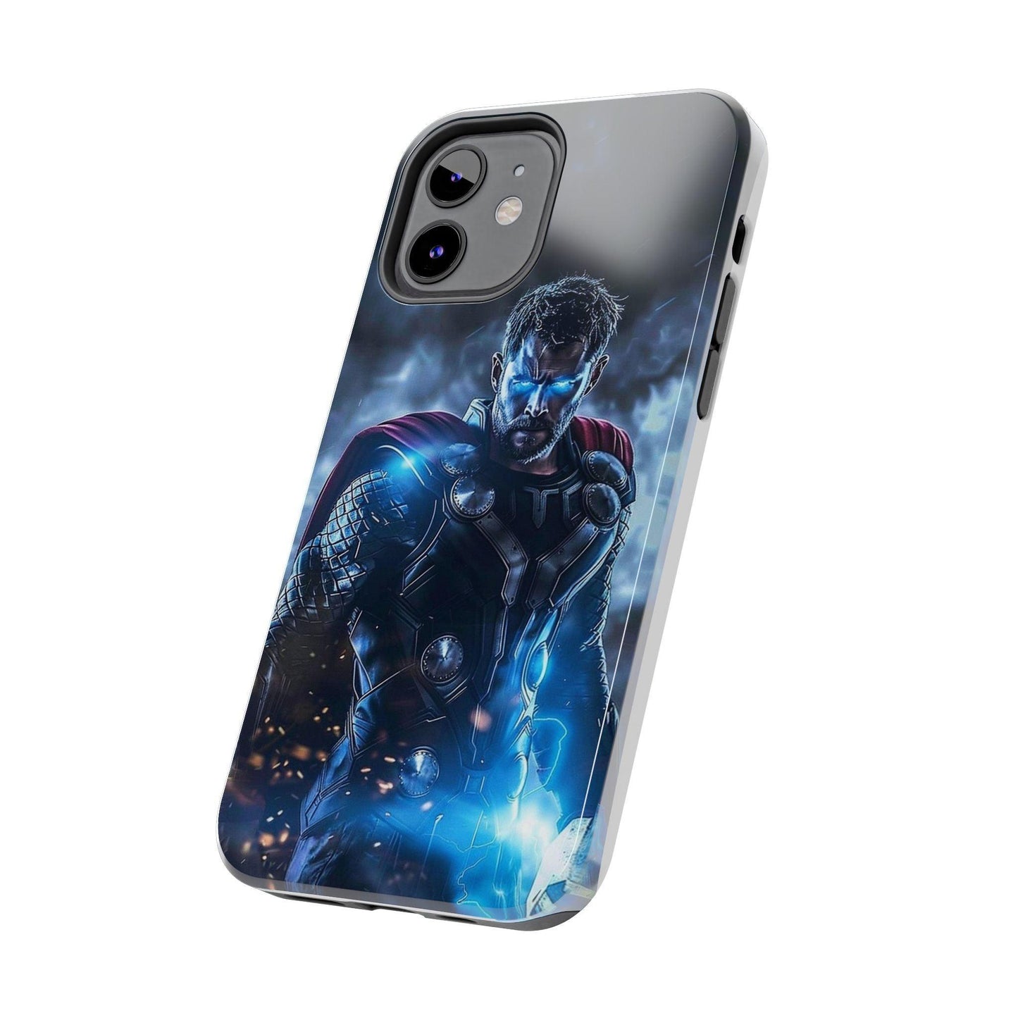 Thor, the God of Thunder in Action Printed Tough Phone Case for iPhone & Samsung Galaxy - Epic Superhero Design - covers4phones