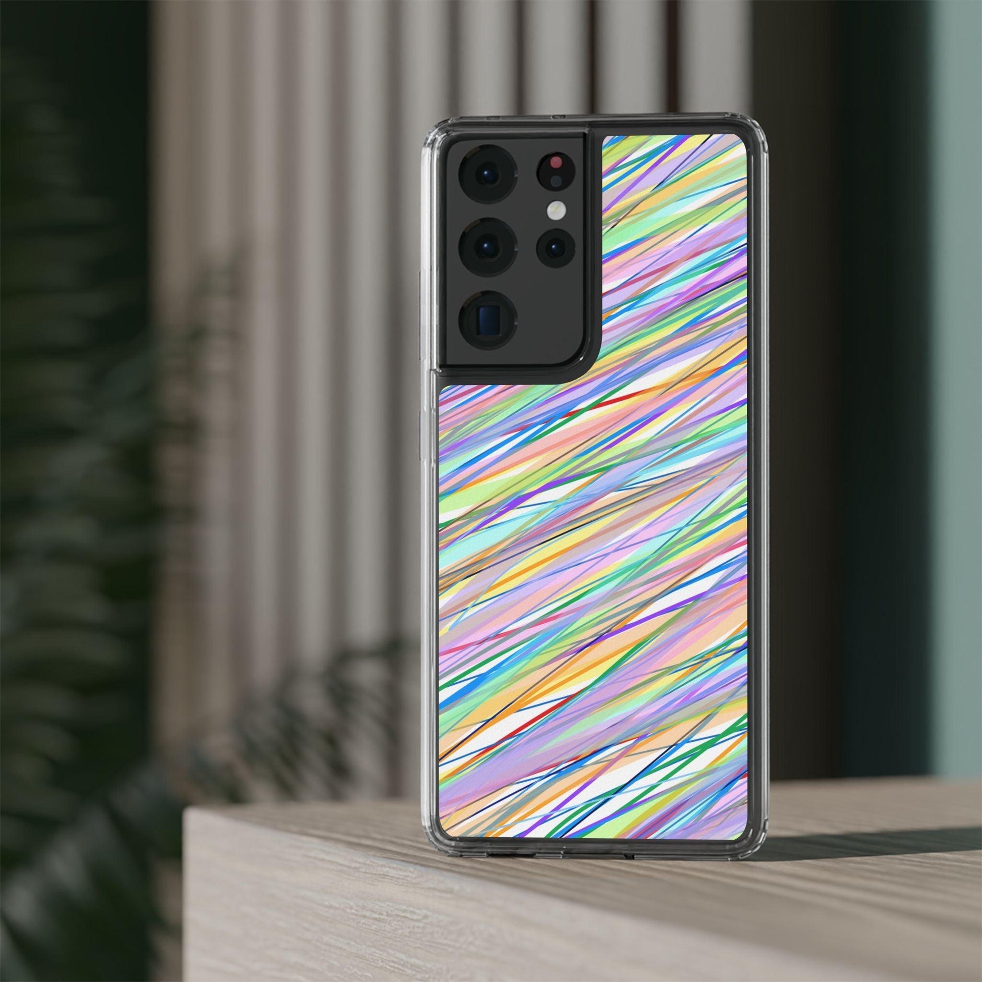 Threads Of Colors Clear Case - covers4phones