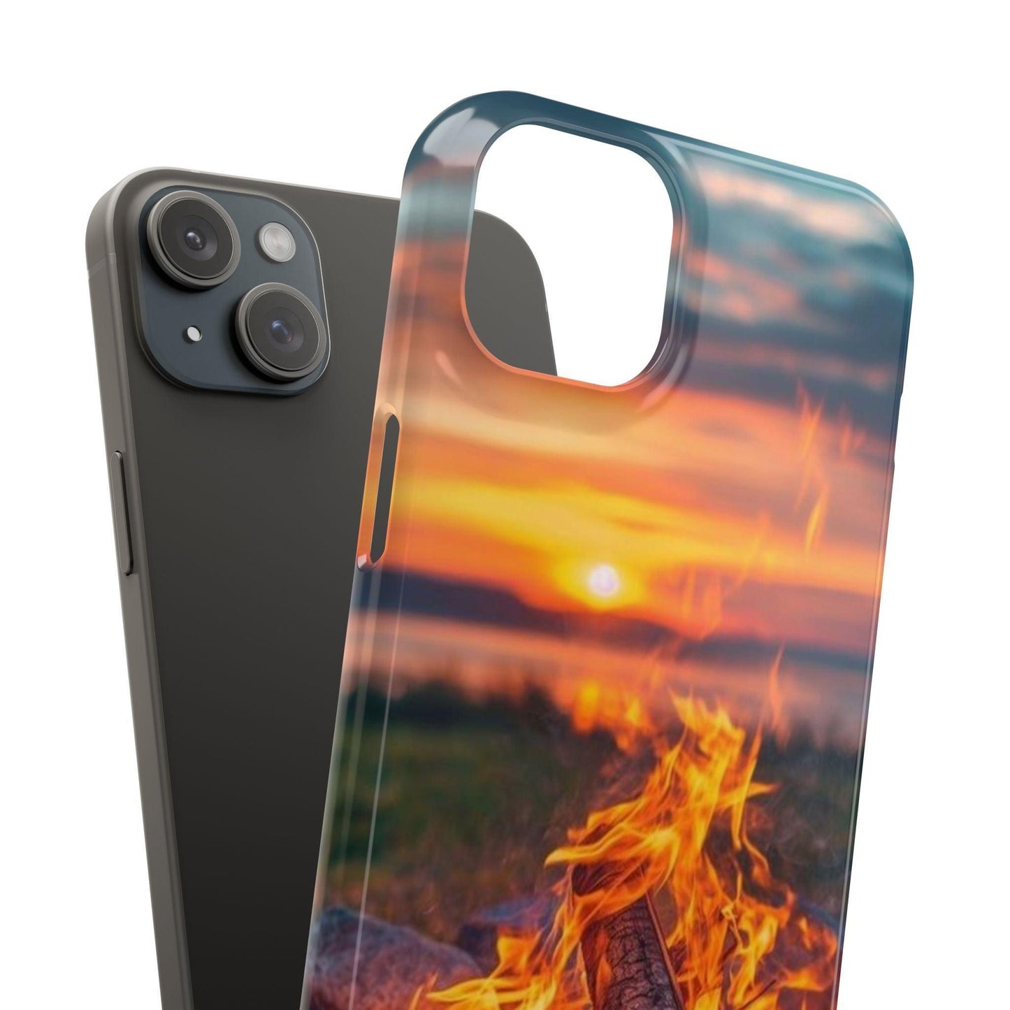 Woodland Fire Phone Case – Warmth of Nature’s Blaze on Your Device - covers4phones