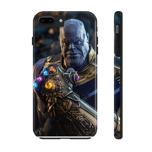 Thanos with the Infinity Gauntlet Hand Printed Tough Phone Case for iPhone & Samsung Galaxy - Marvel's Ultimate Villain Design - covers4phones