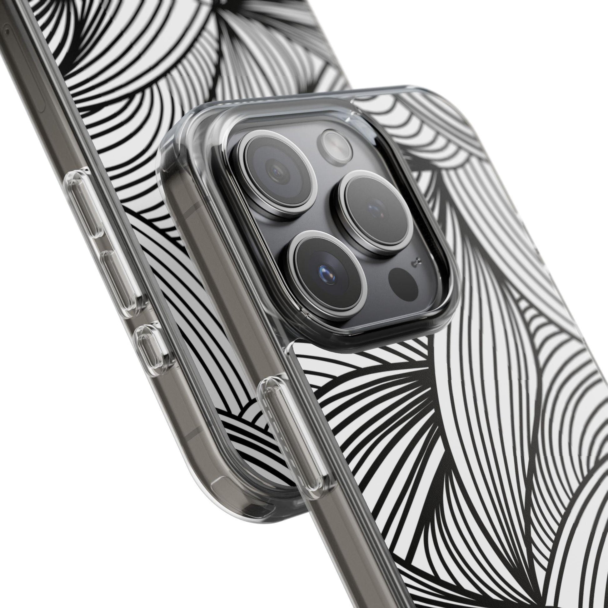 Black and White Illusion Clear Cases - covers4phones