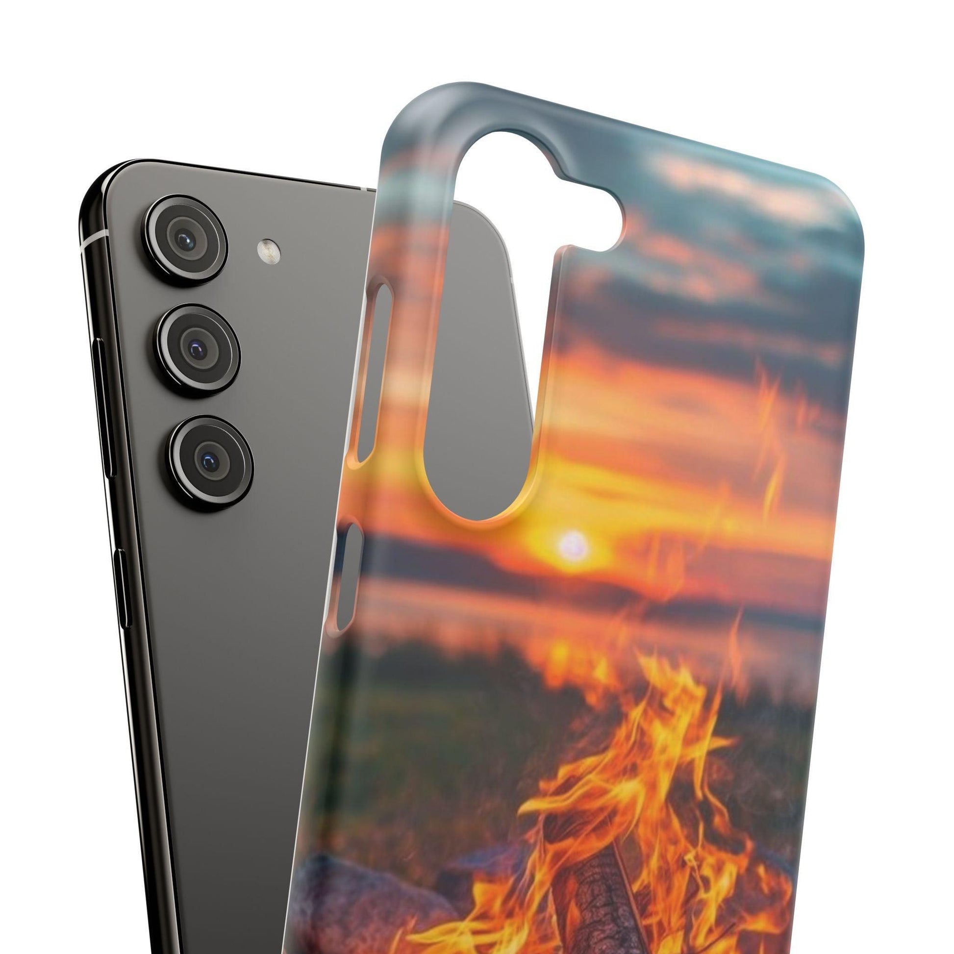 Woodland Fire Phone Case – Warmth of Nature’s Blaze on Your Device - covers4phones