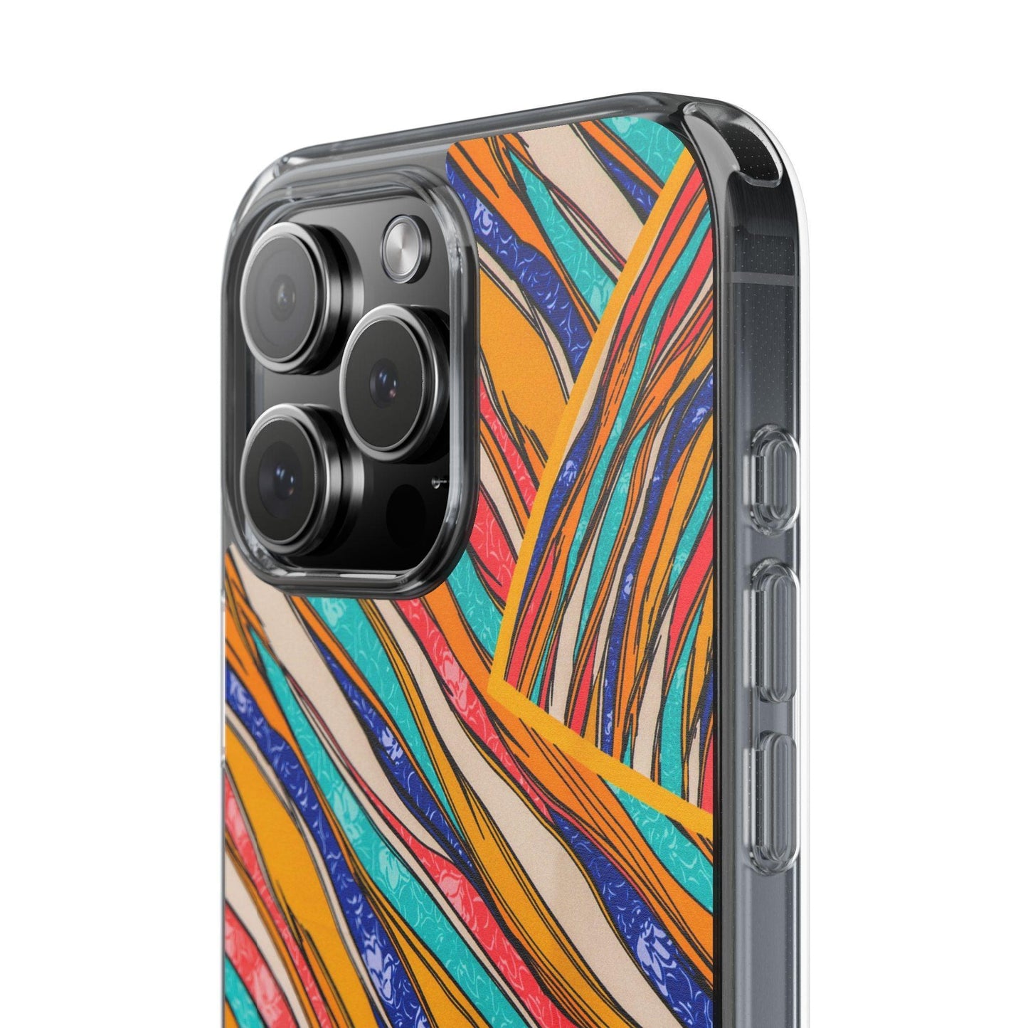 Clear Cases Stripes of Powerful Colors - covers4phones