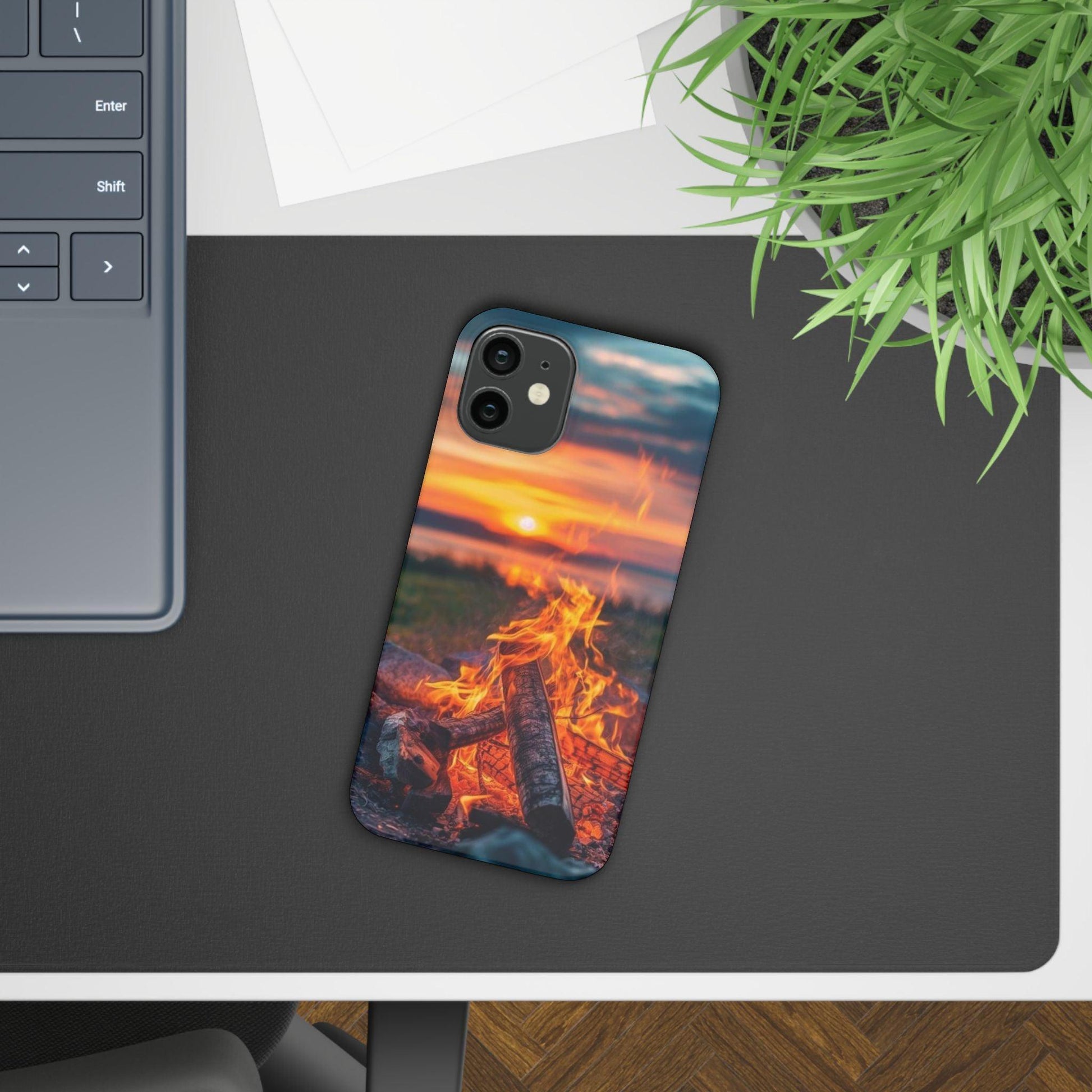 Woodland Fire Phone Case – Warmth of Nature’s Blaze on Your Device - covers4phones