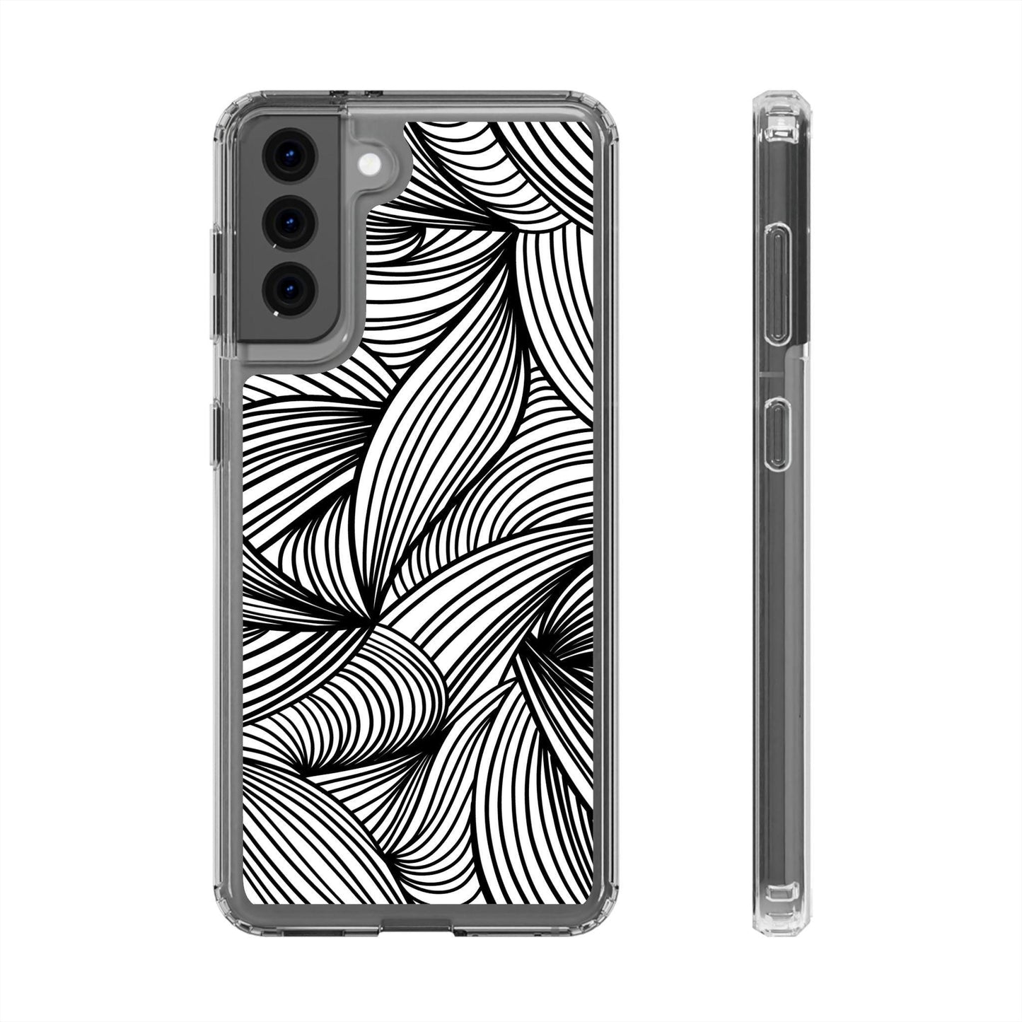 Black and White Illusion Clear Cases - covers4phones
