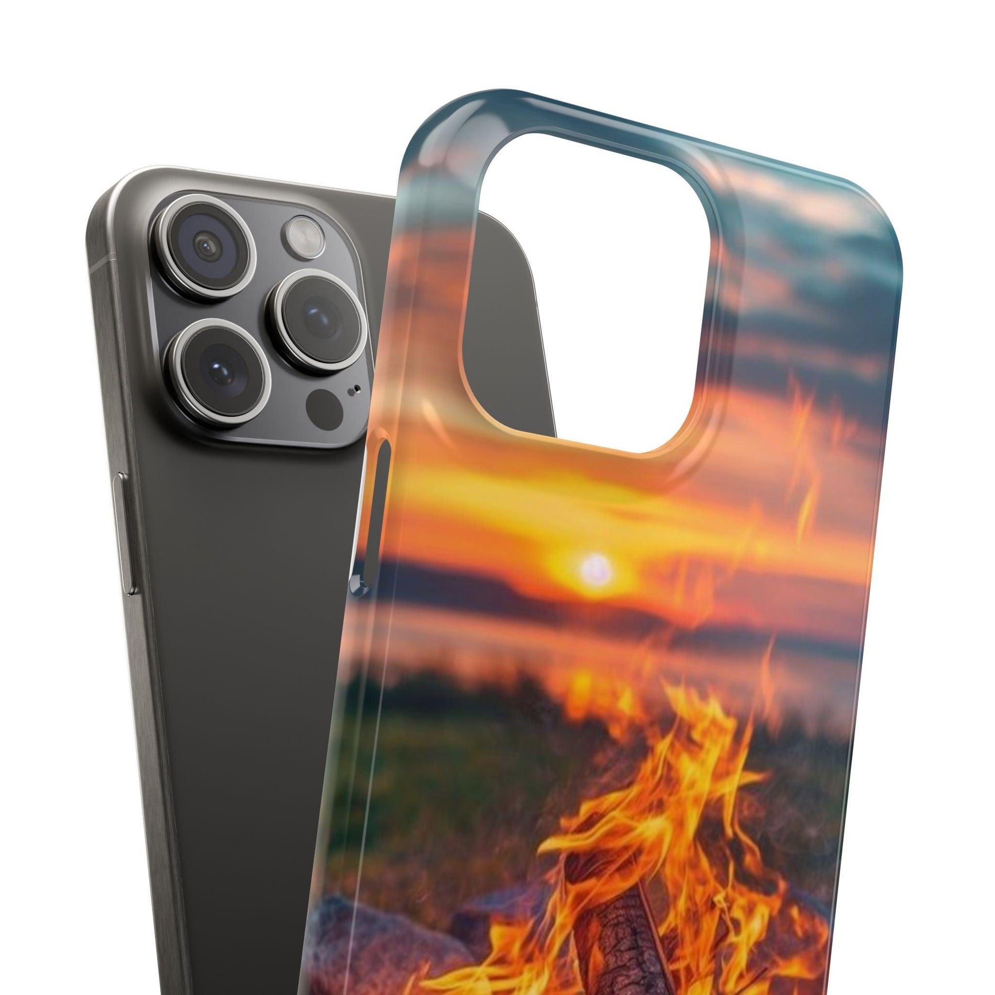 Woodland Fire Phone Case – Warmth of Nature’s Blaze on Your Device - covers4phones