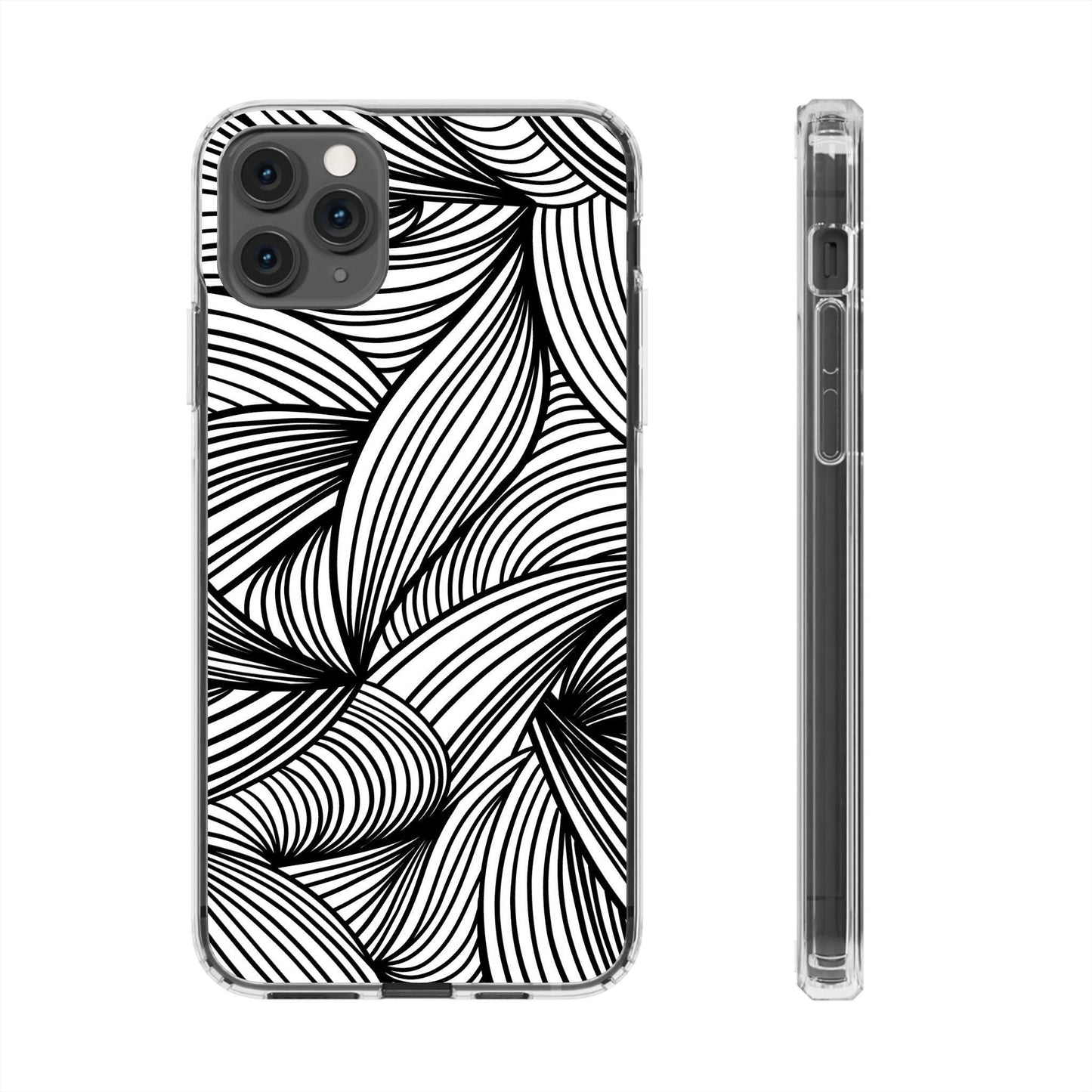 Black and White Illusion Clear Cases - covers4phones
