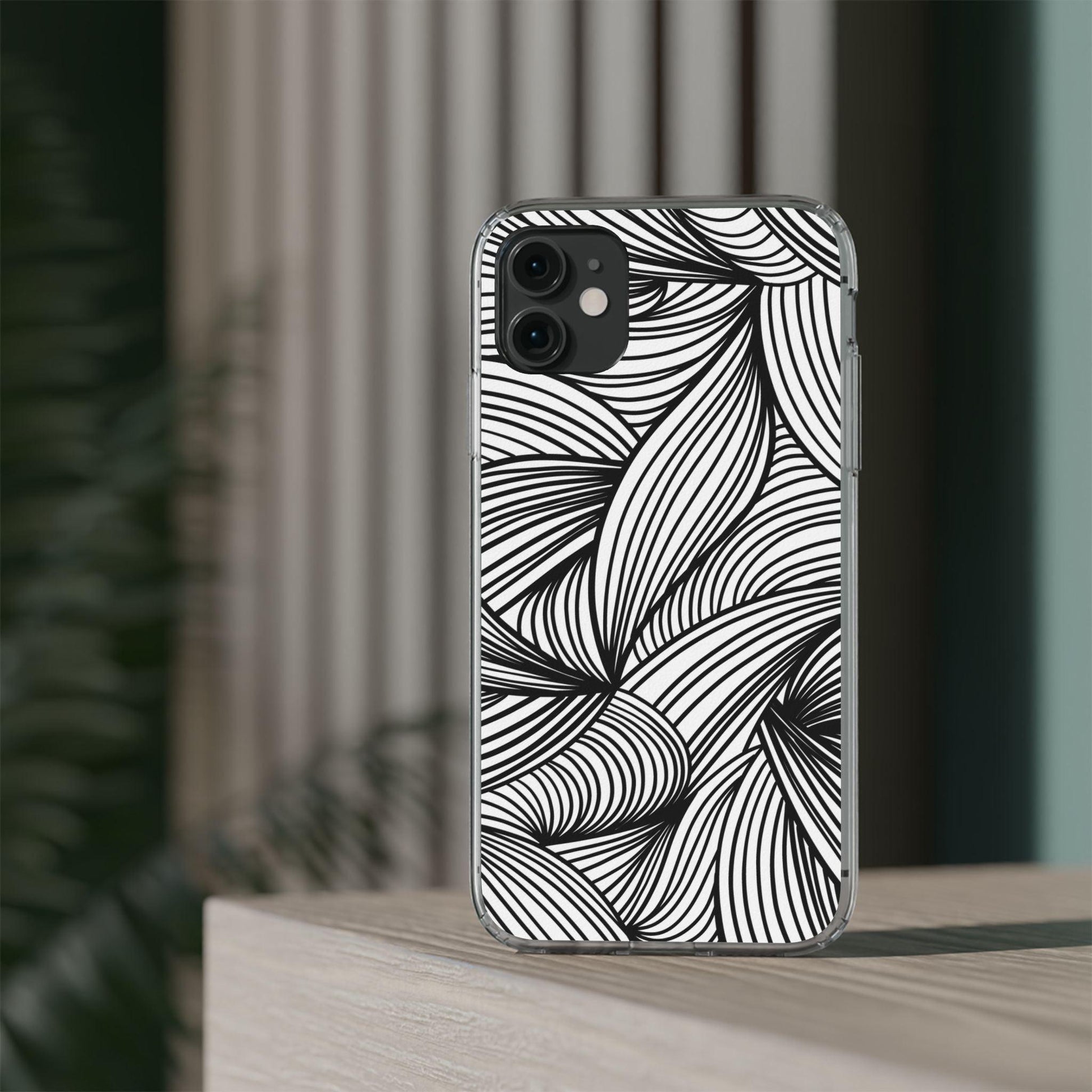 Black and White Illusion Clear Cases - covers4phones