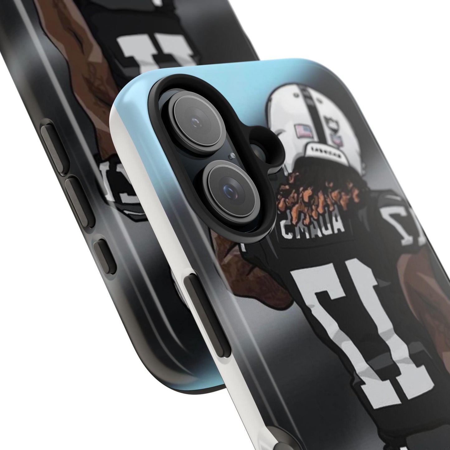 Adam 17 Player Showing Shirt Number Printed Tough Phone Case for iPhone & Samsung Galaxy - Bold Athlete Design - covers4phones