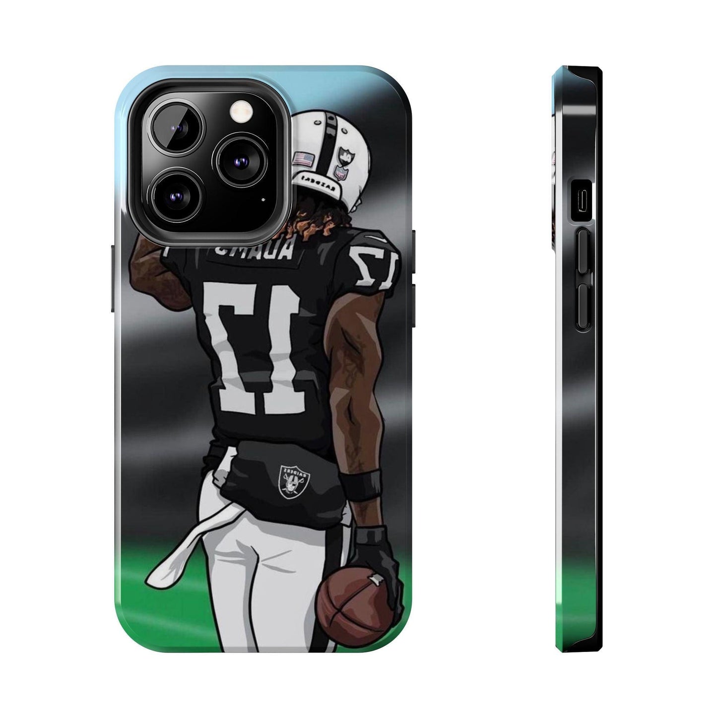 Adam 17 Player Showing Shirt Number Printed Tough Phone Case for iPhone & Samsung Galaxy - Bold Athlete Design - covers4phones