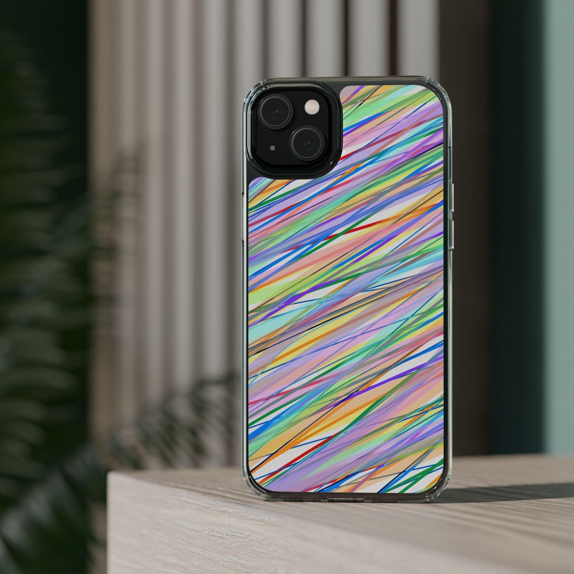 Threads Of Colors Clear Case - covers4phones