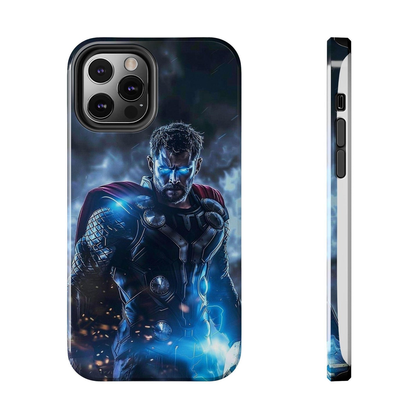 Thor, the God of Thunder in Action Printed Tough Phone Case for iPhone & Samsung Galaxy - Epic Superhero Design - covers4phones