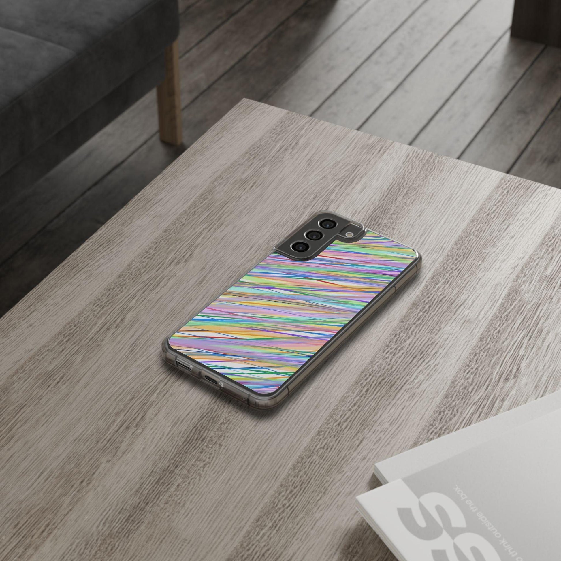 Threads Of Colors Clear Case - covers4phones