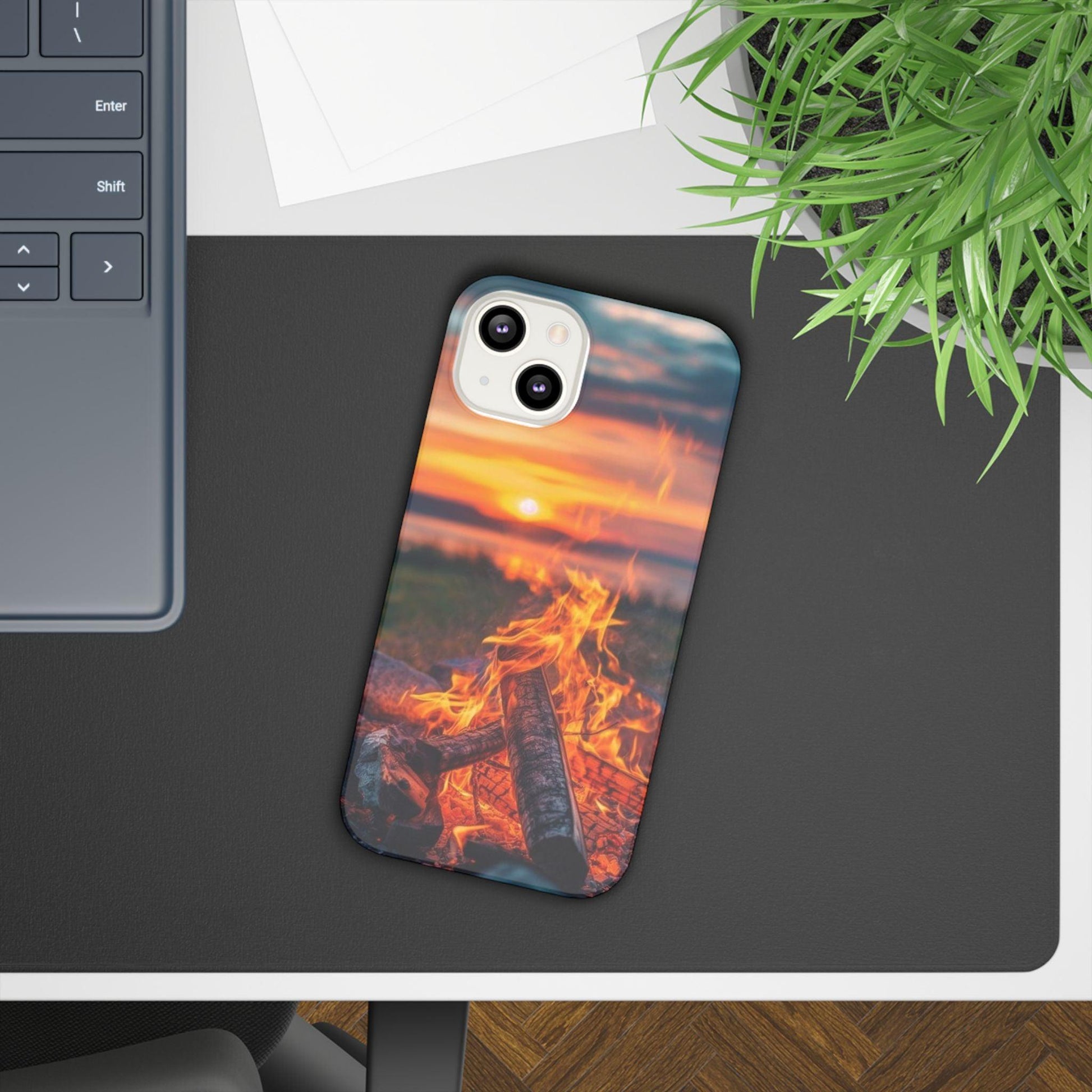 Woodland Fire Phone Case – Warmth of Nature’s Blaze on Your Device - covers4phones
