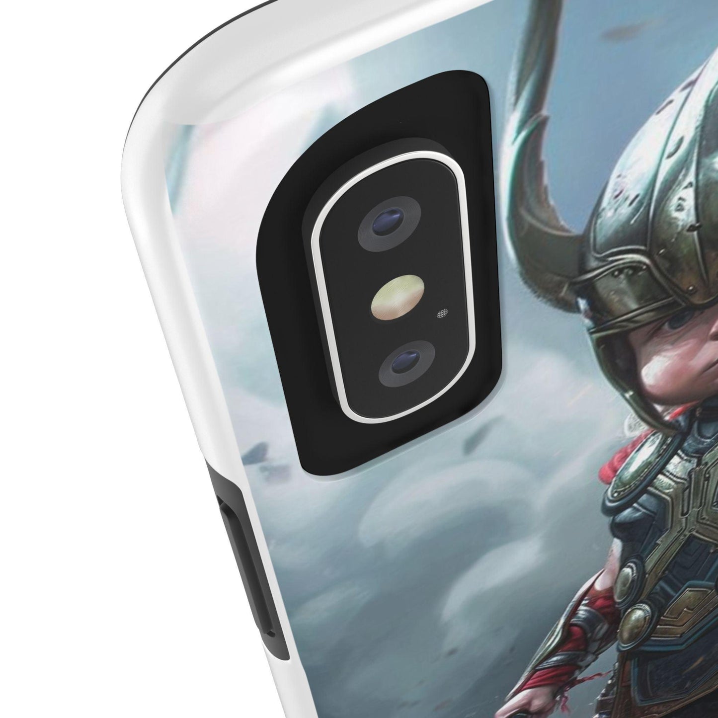 Baby Thor Superhero Printed Tough Phone Case for iPhone & Samsung Galaxy - Adorable Thunder God Design - covers4phones