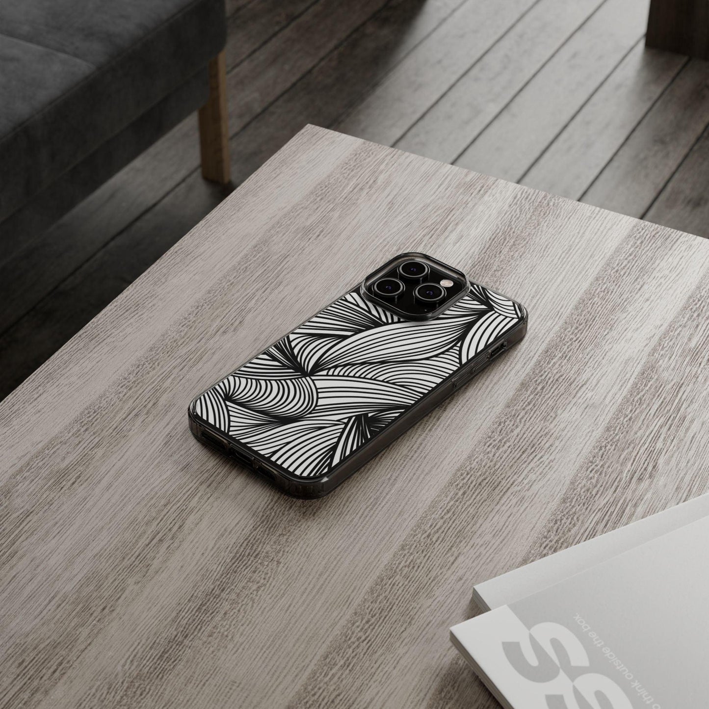 Black and White Illusion Clear Cases - covers4phones