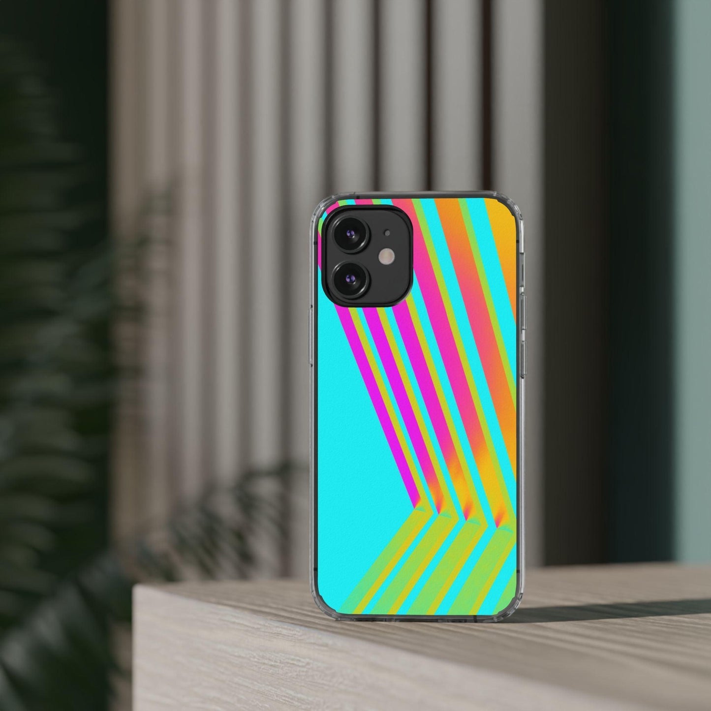 Abstract Pattern With Vibrant Color Clear Cases - covers4phones